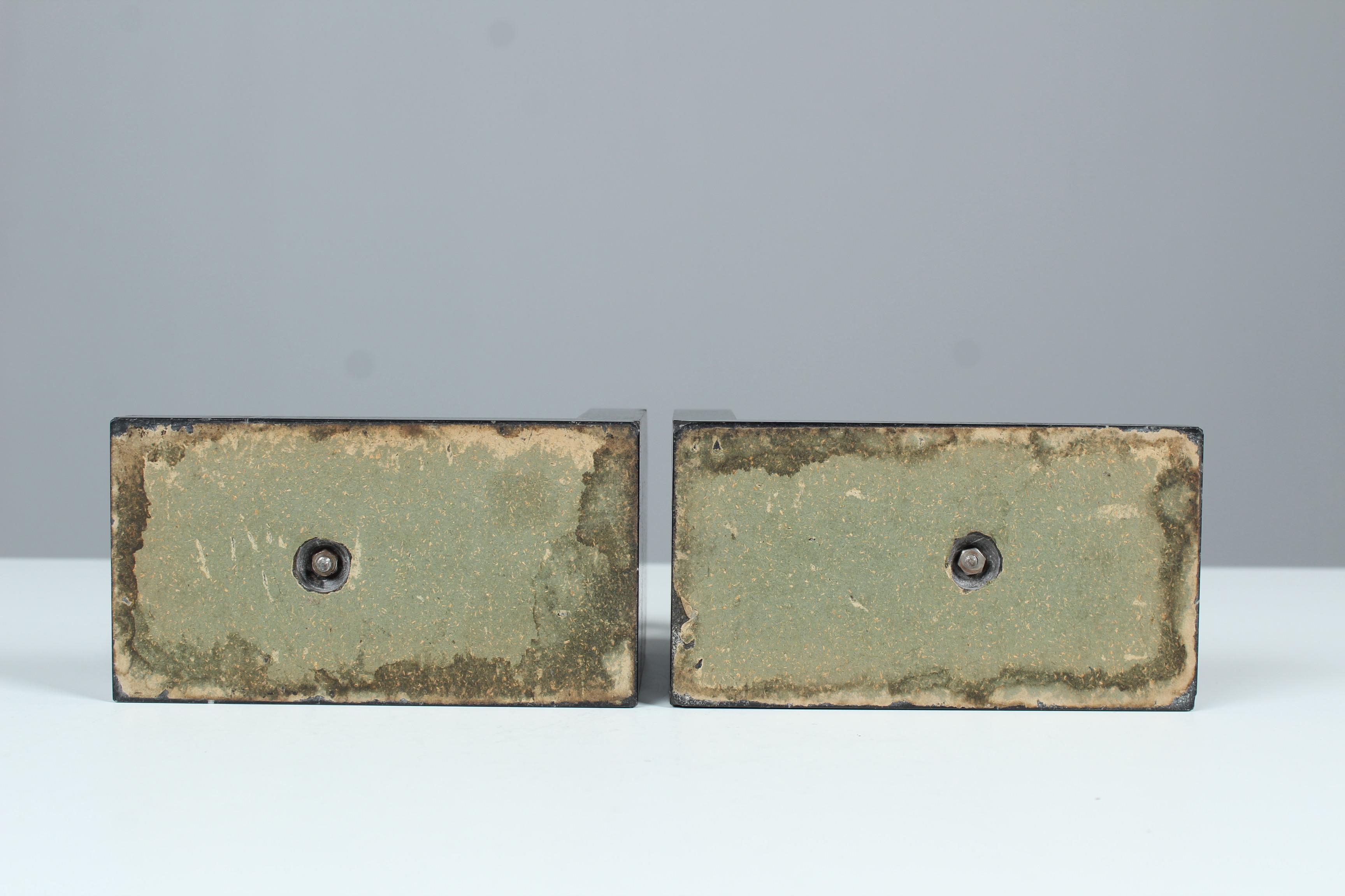 Antique Pair of Bookends, Fish, Mythical Creatures, Bronze on Marble, 1890s 5
