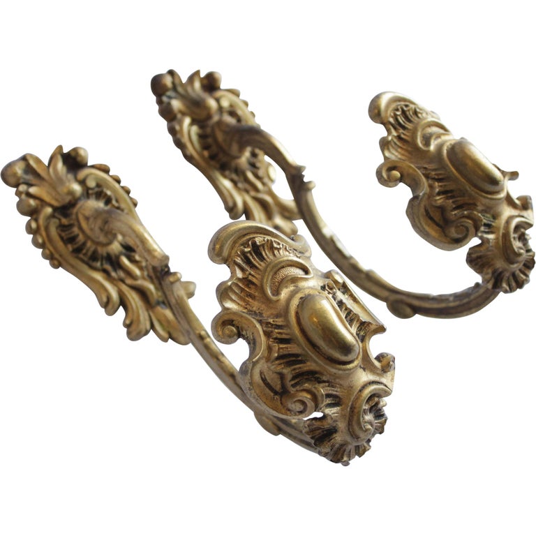 Antique Pair Of Brass Curtain Tie Backs At 1stdibs