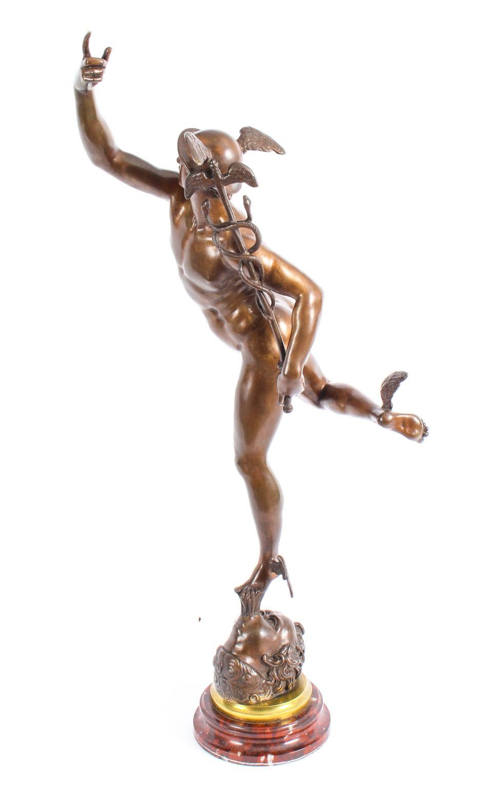 Antique Pair of Bronzes of Mercury & Fortuna After Giambologna & Fulconis 6