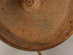 Pareja de candelabros antiguos de latón dorado de estilo rococó Decoración del hogar