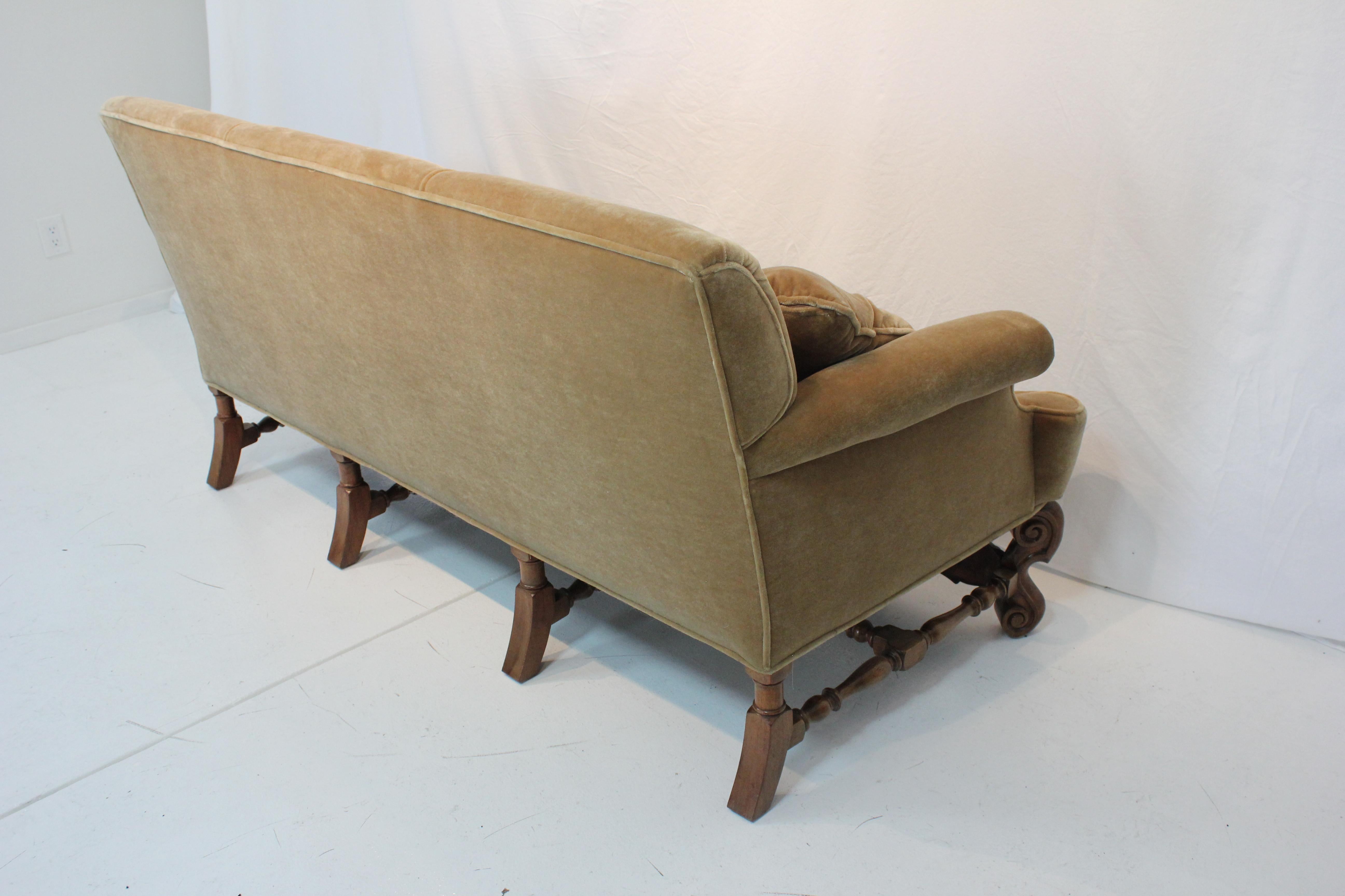 antique mohair sofa