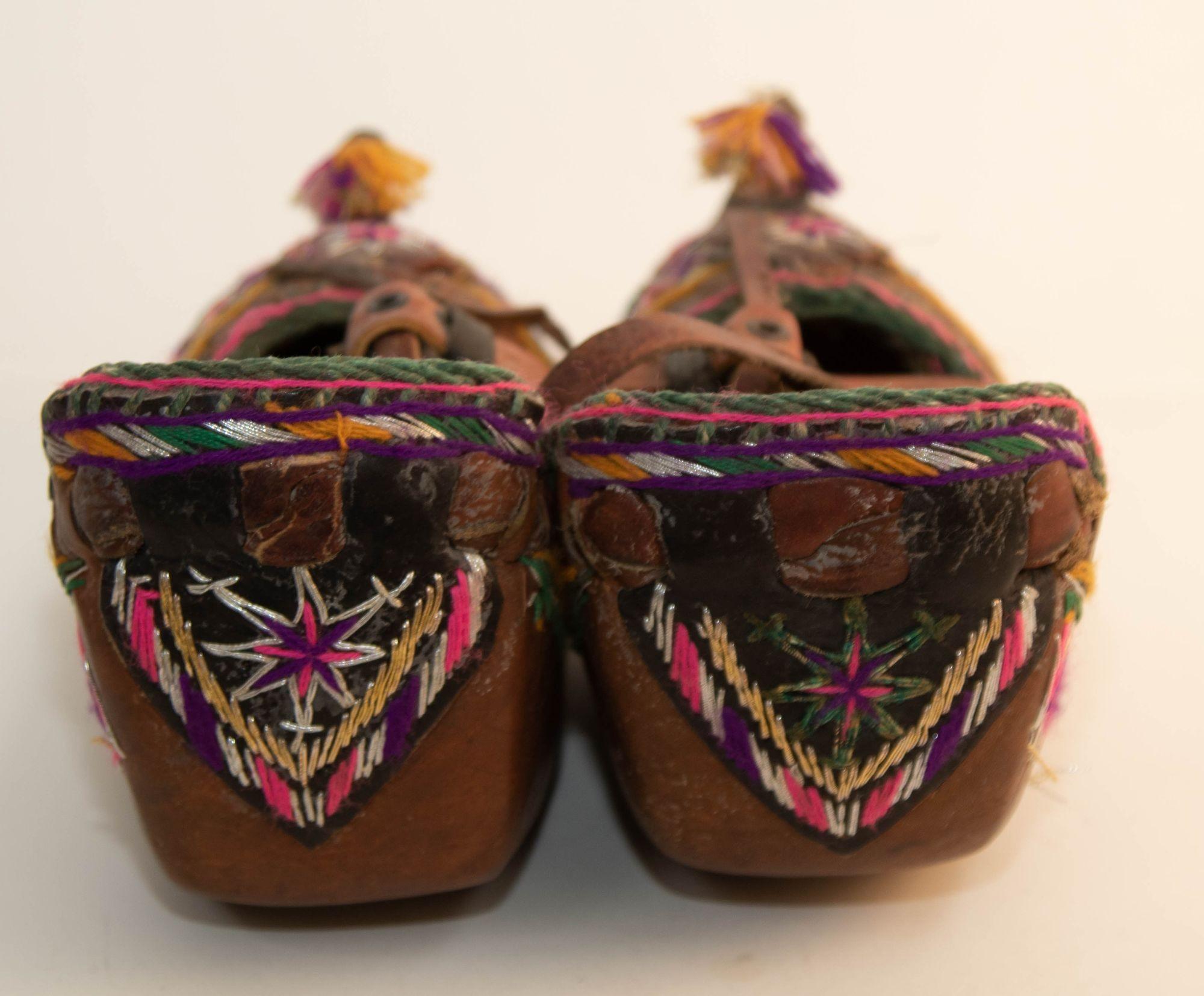 Antique Pair of Charogh Ethnic Shoes from Turkey.
These collectible Museum Kurdish shoes are known as charoghs and were made in Khorasan province in north western Turkey.
Hand-crafted and made from a single piece of rawhide, this type of shoe is