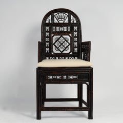 Antique Pair of Chinese Brighton Pavillion Style Bamboo Chairs