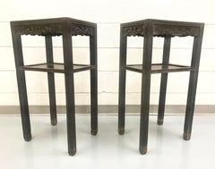Antique Pair of Chinese Elm Tables