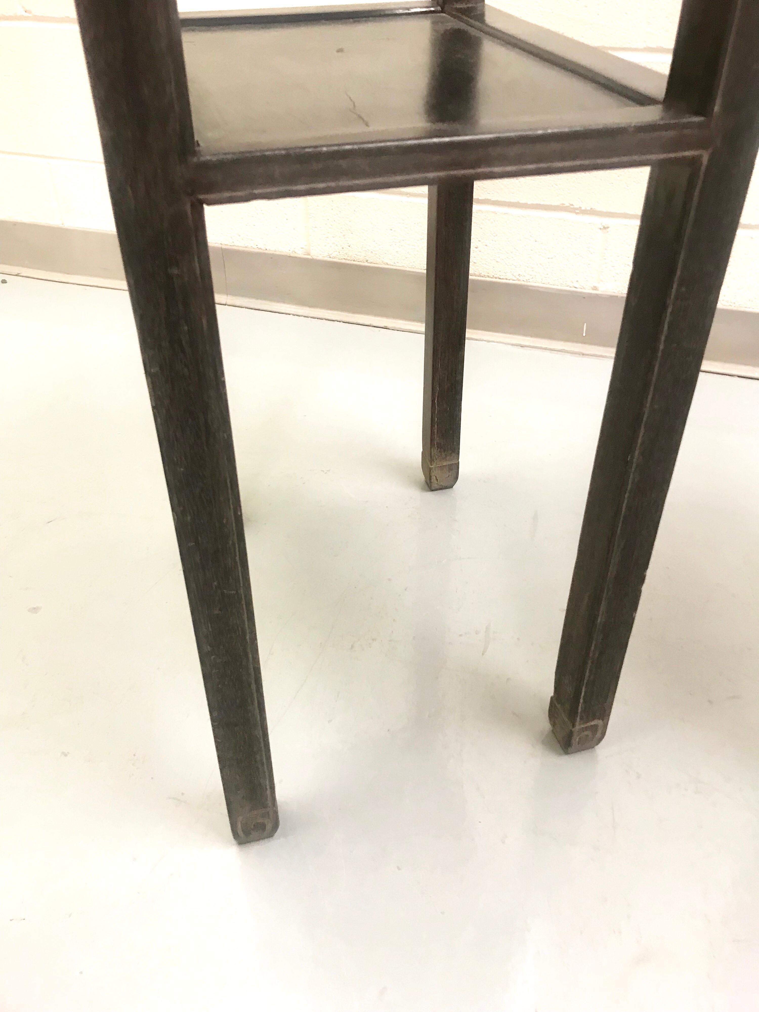 Antique Pair of Chinese Elm Tables For Sale 1