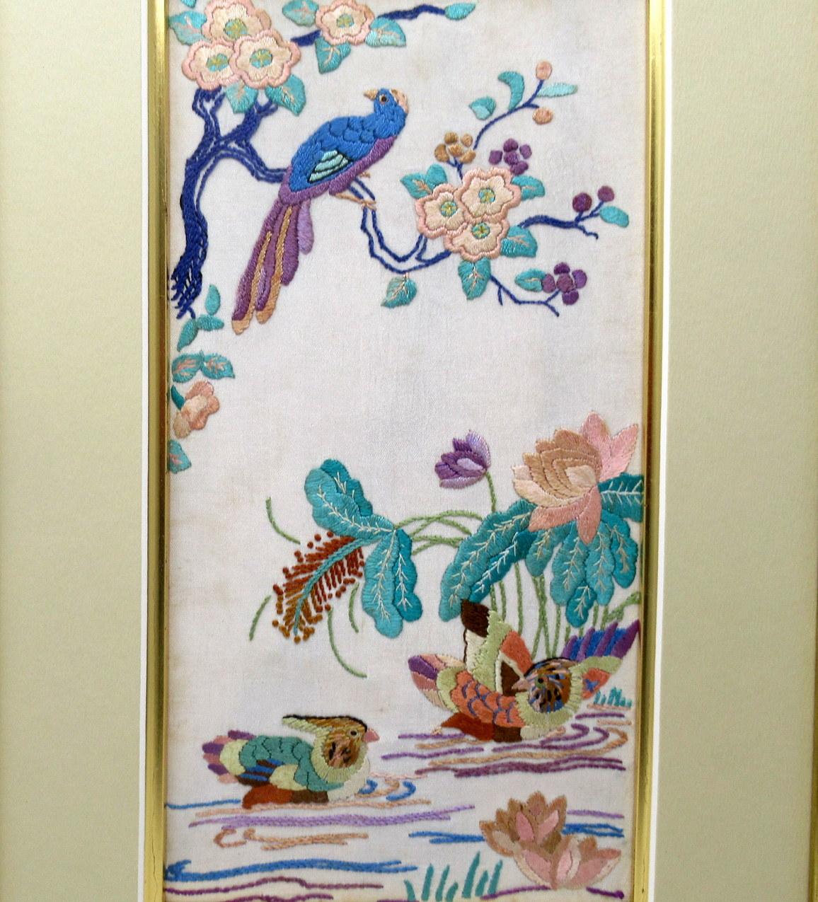 chinese silk pictures antique