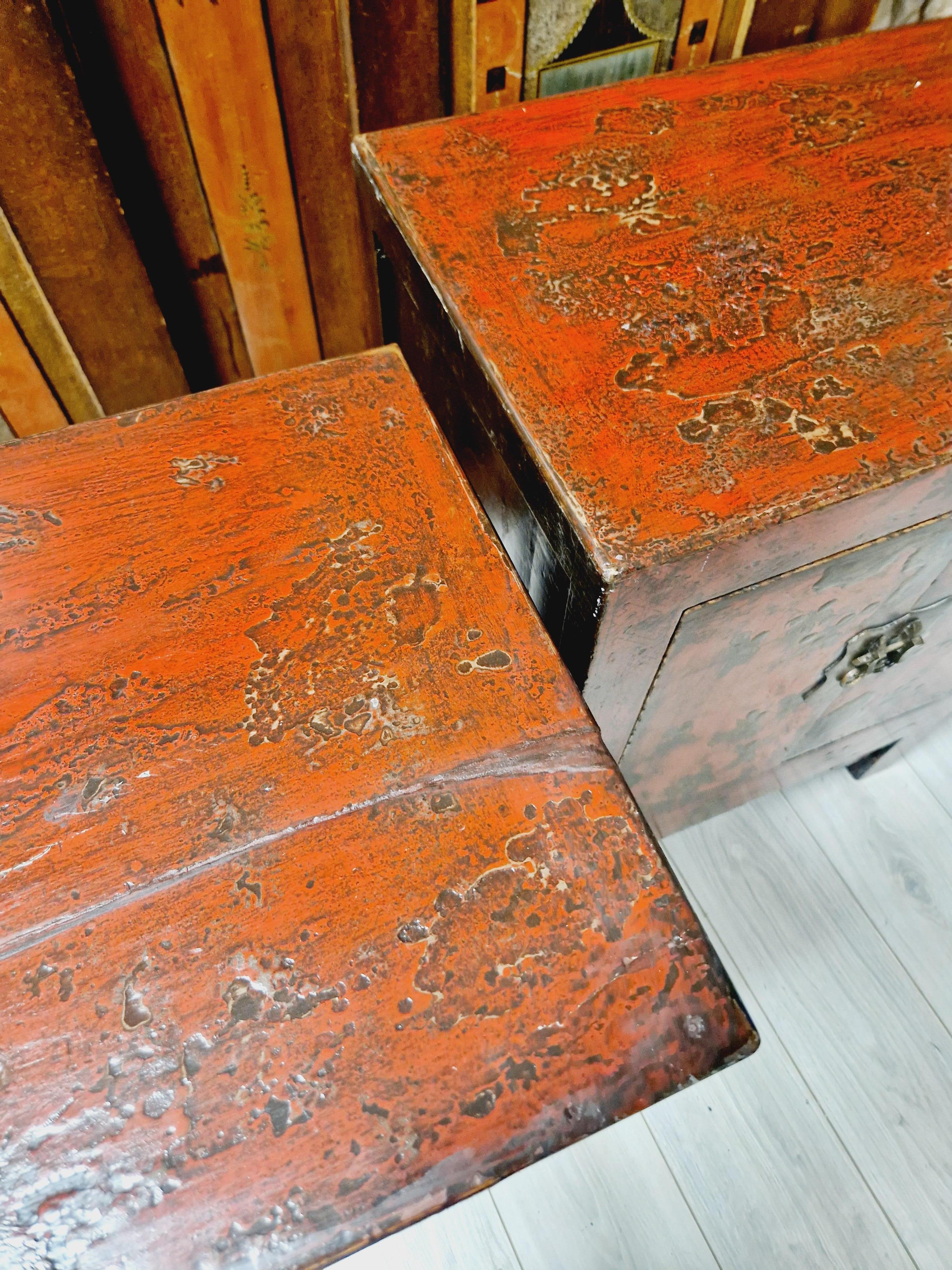 Antique Pair of Chinese Qing Dynasty Nightstands 3