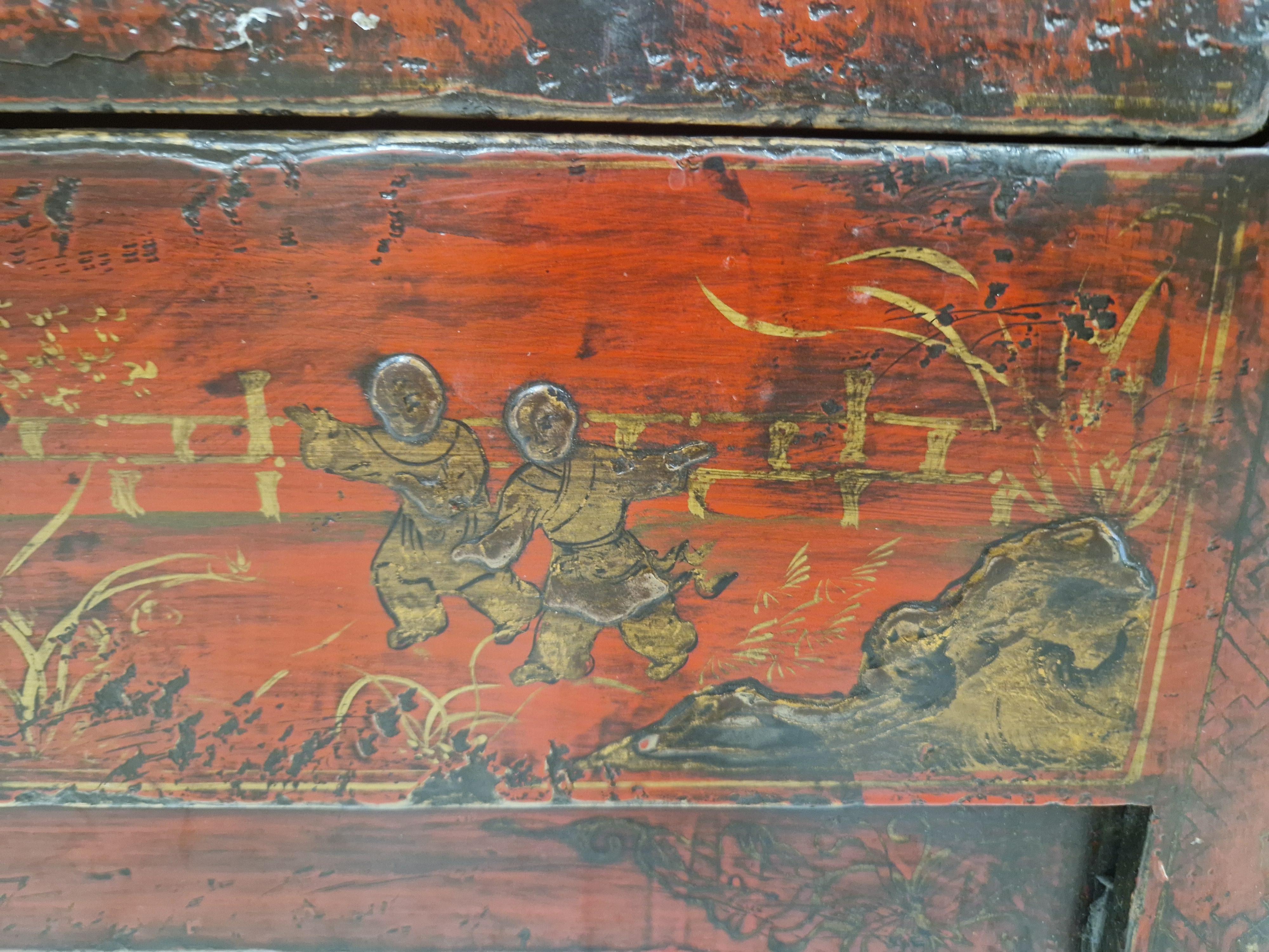 Antique Pair of Chinese Qing Dynasty Nightstands 1
