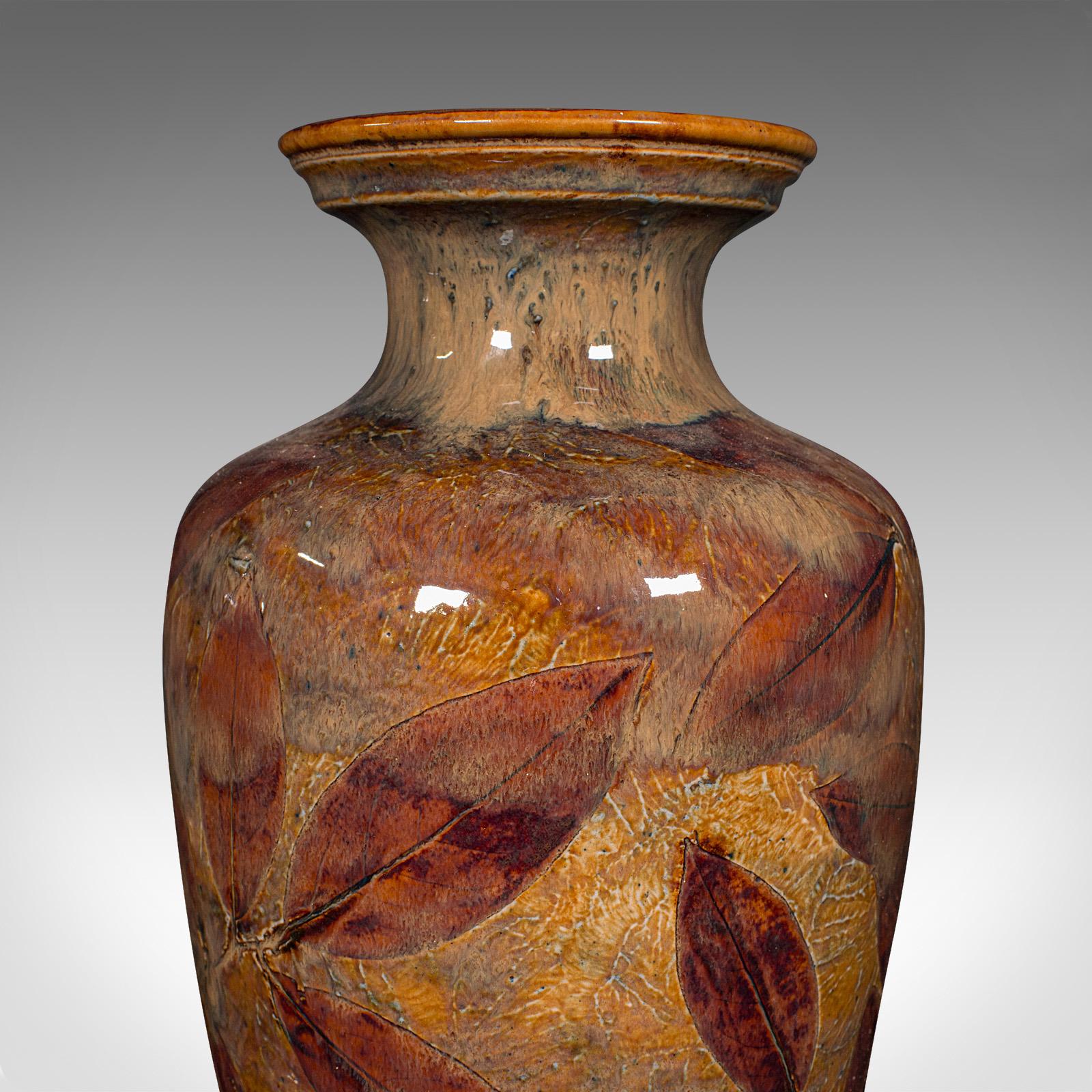 Antique Pair Of Decorative Vases, English, Ceramic Flower Urn, Edwardian, C.1910 For Sale 5