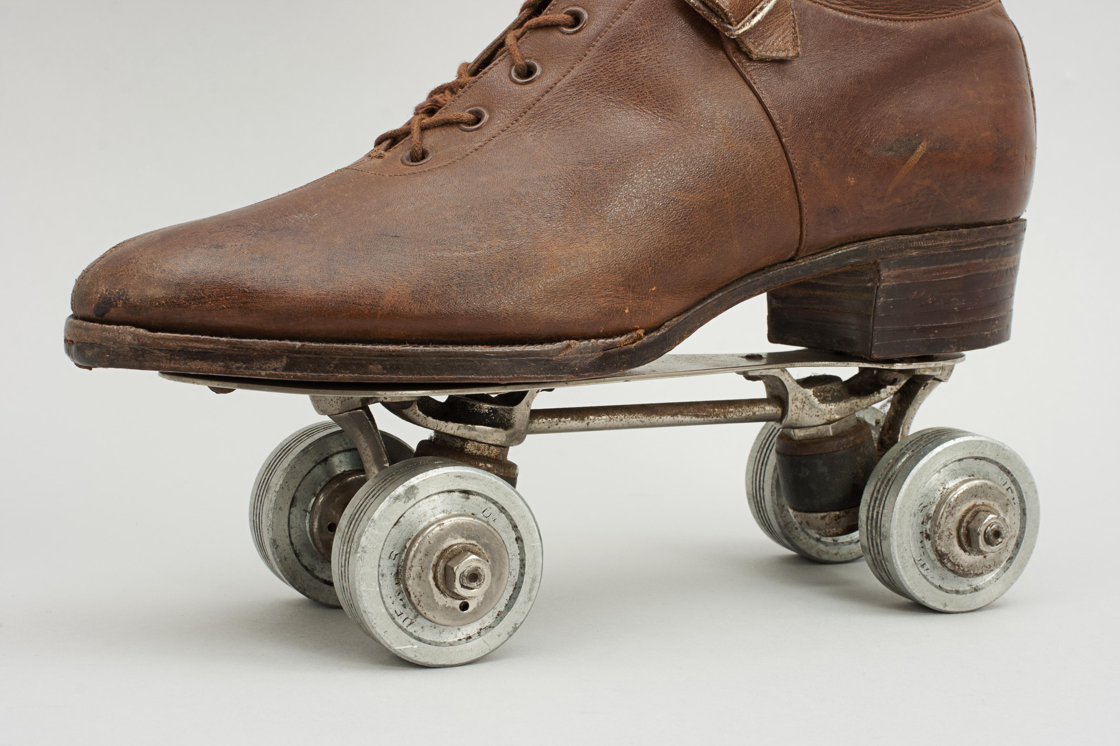 roller skates with metal wheels