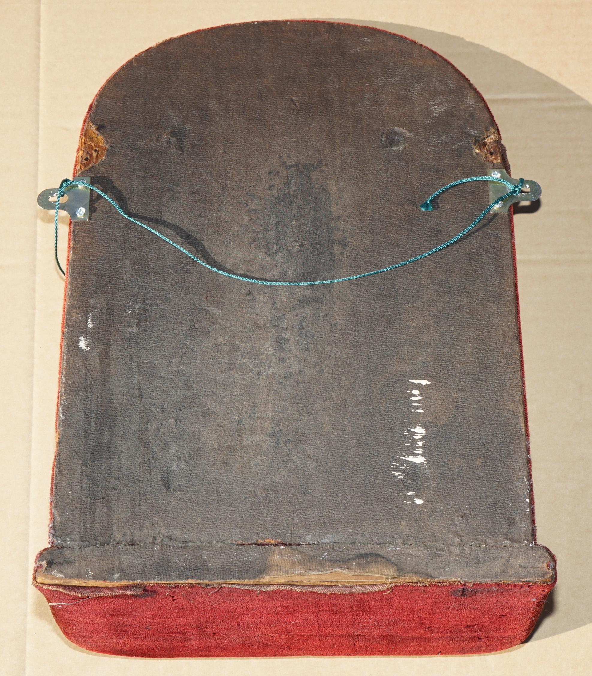 ANTiQUE PAAR ENGLISCH CIRCA 1880 VICTORIAN VELVET DISPLAY SORCERER'S MIRRORS im Angebot 9