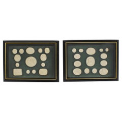 Antique Pair of Framed Grand Tour Intaglios Early 19th Century