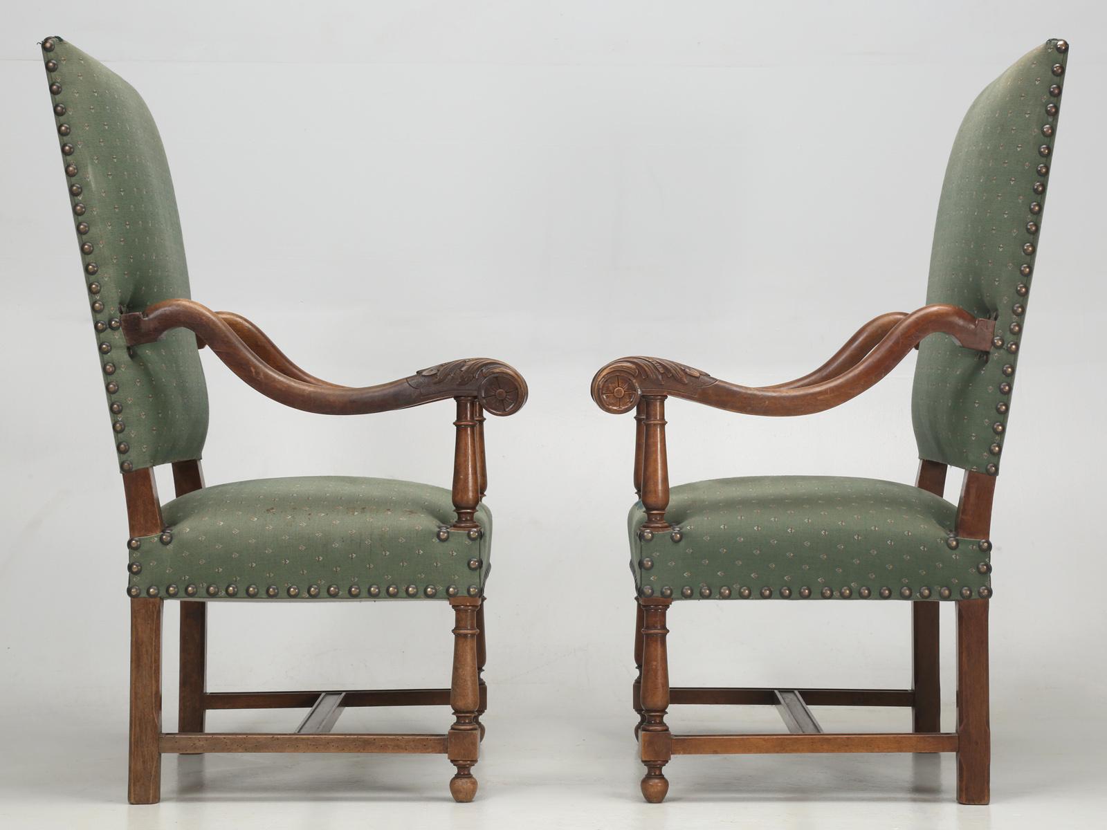 Antique Pair of French Armchairs 6