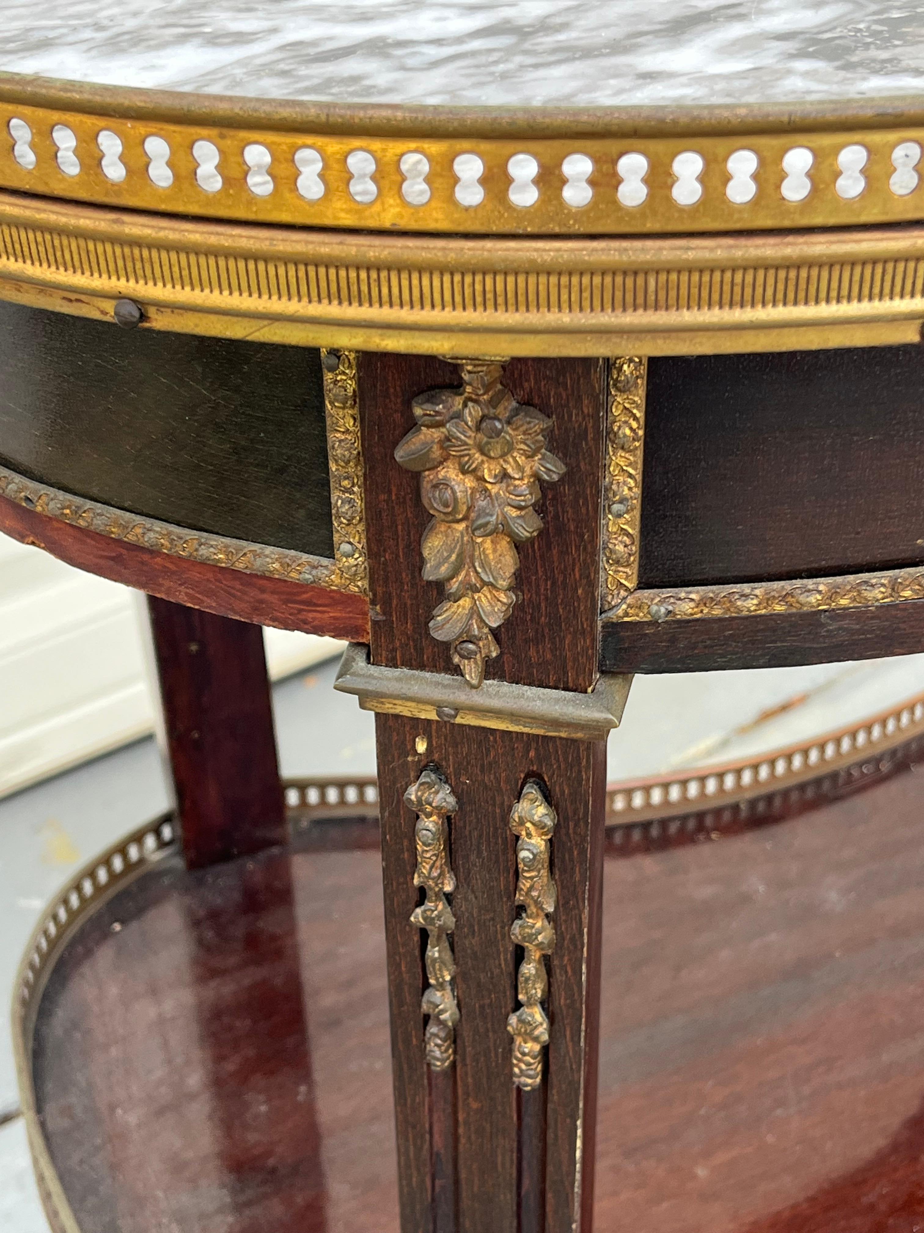 Antique Pair of French Louis XVI Style Side Tables 19th Century 6