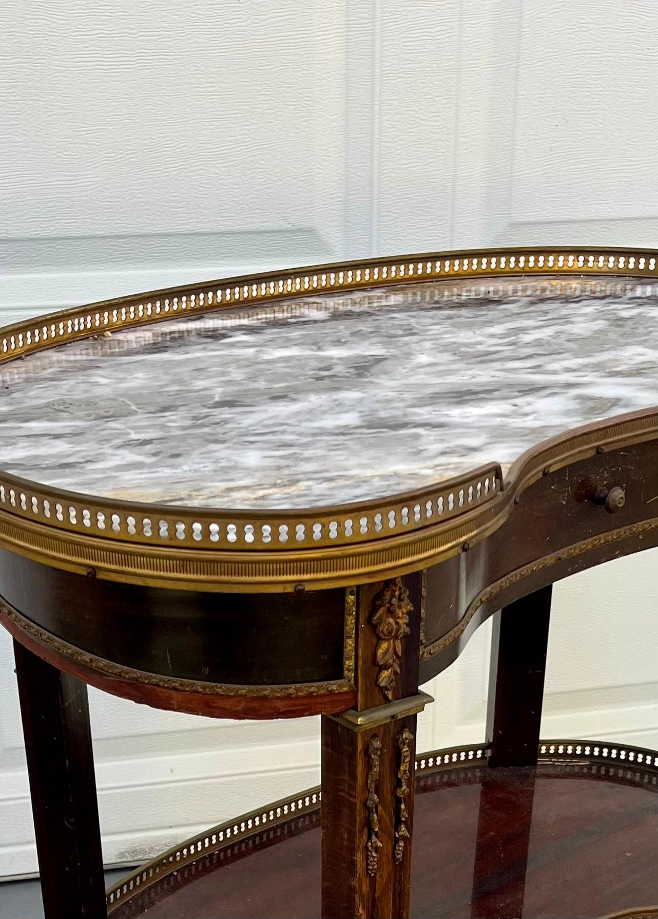Antique Pair of French Louis XVI Style Side Tables 19th Century 8