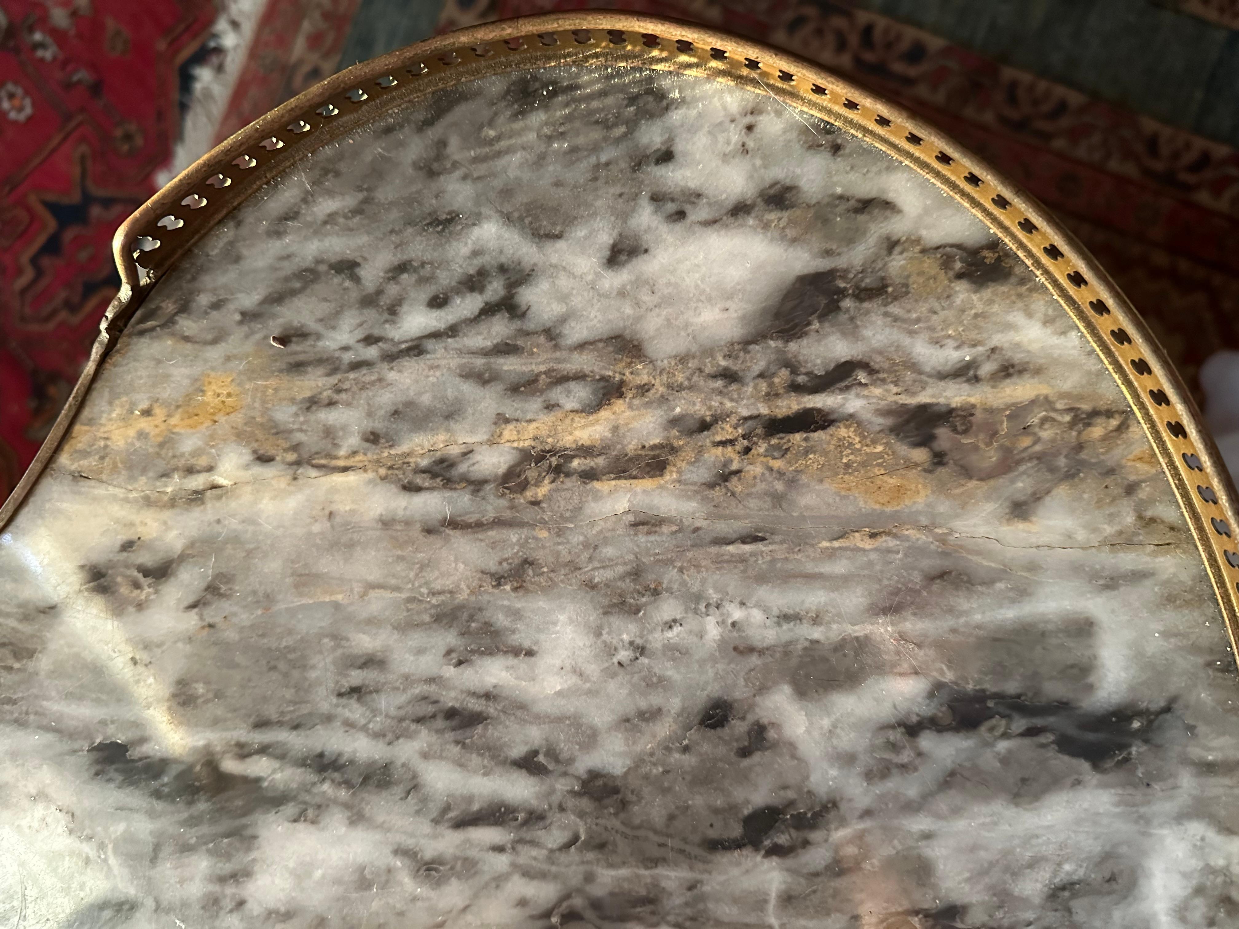 Antique Pair of French Louis XVI Style Side Tables 19th Century 11