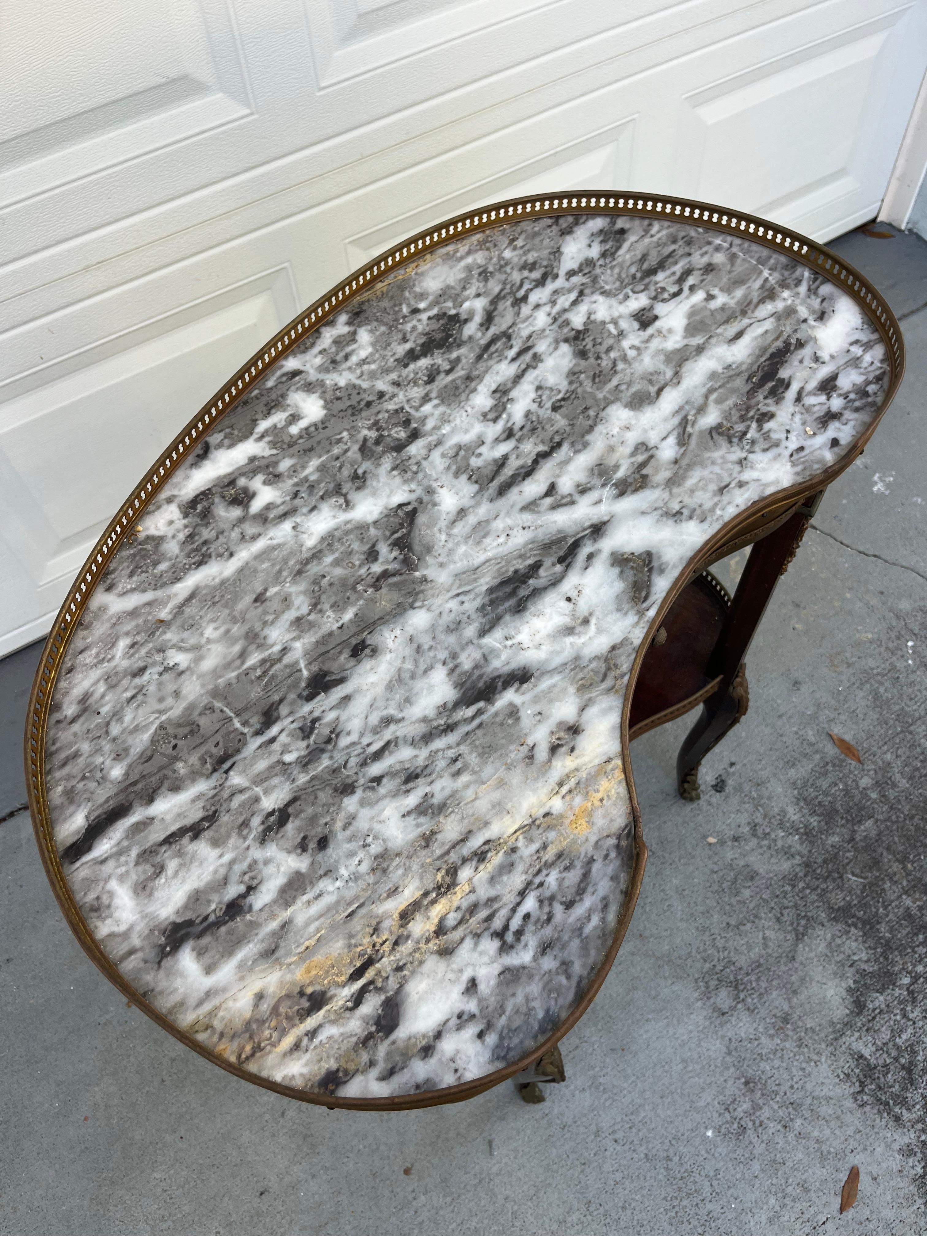 Antique Pair of French Louis XVI Style Side Tables 19th Century 13