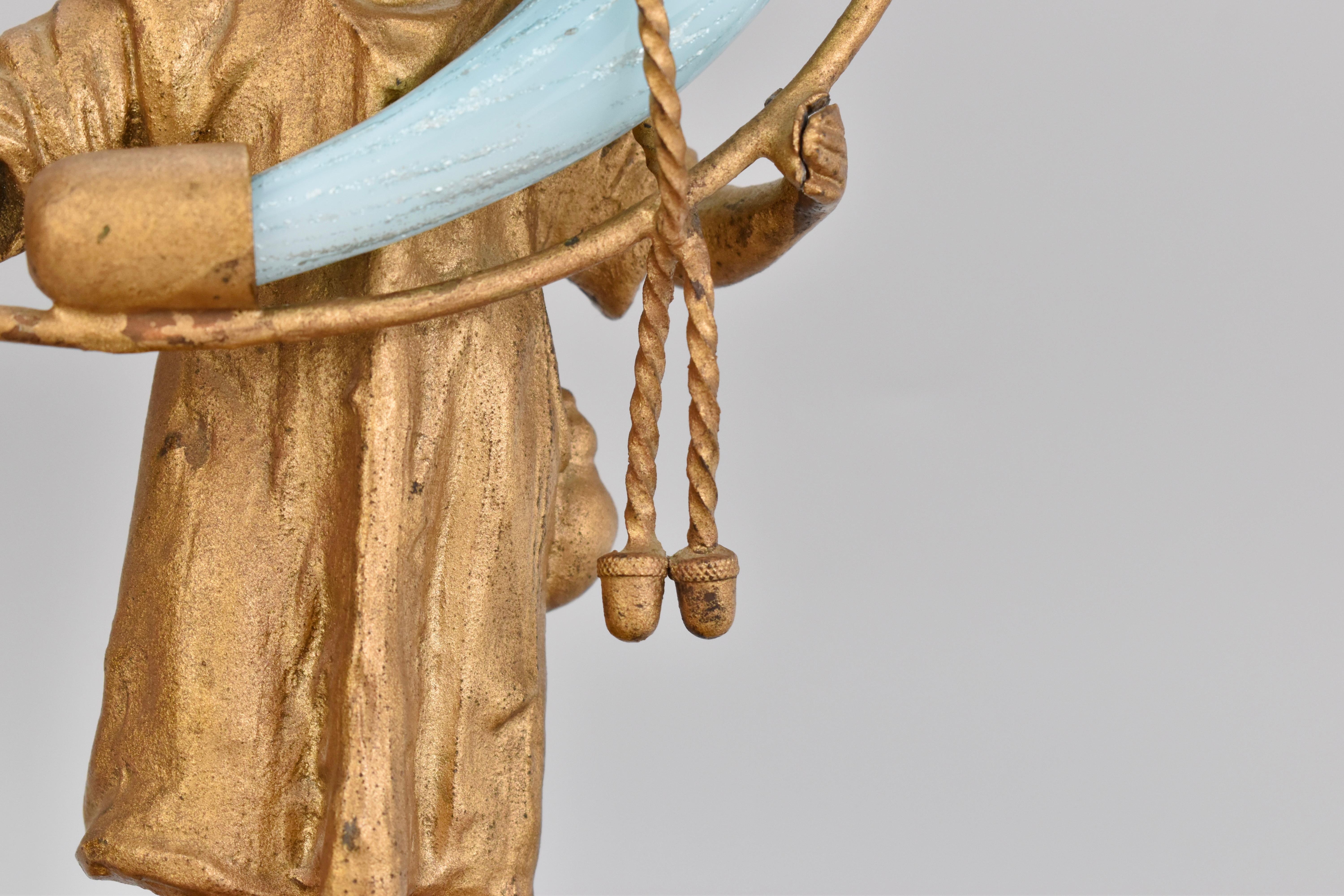 Dorato Coppia di vasi Epergne in vetro opalino francese con bronzo, XIX secolo in vendita