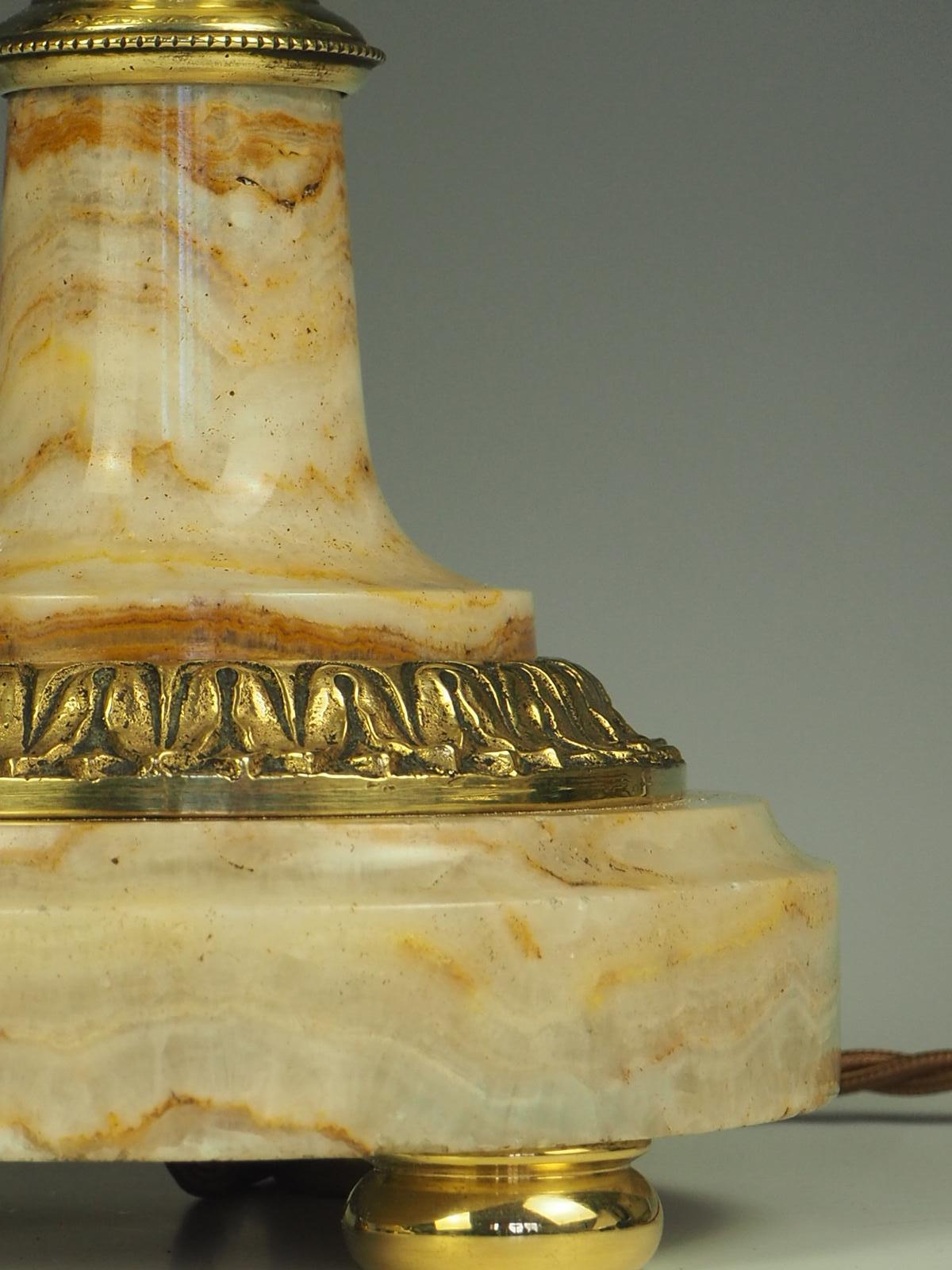 Antique Pair of French Ormolu Cassolette Marble Table Lamps 5