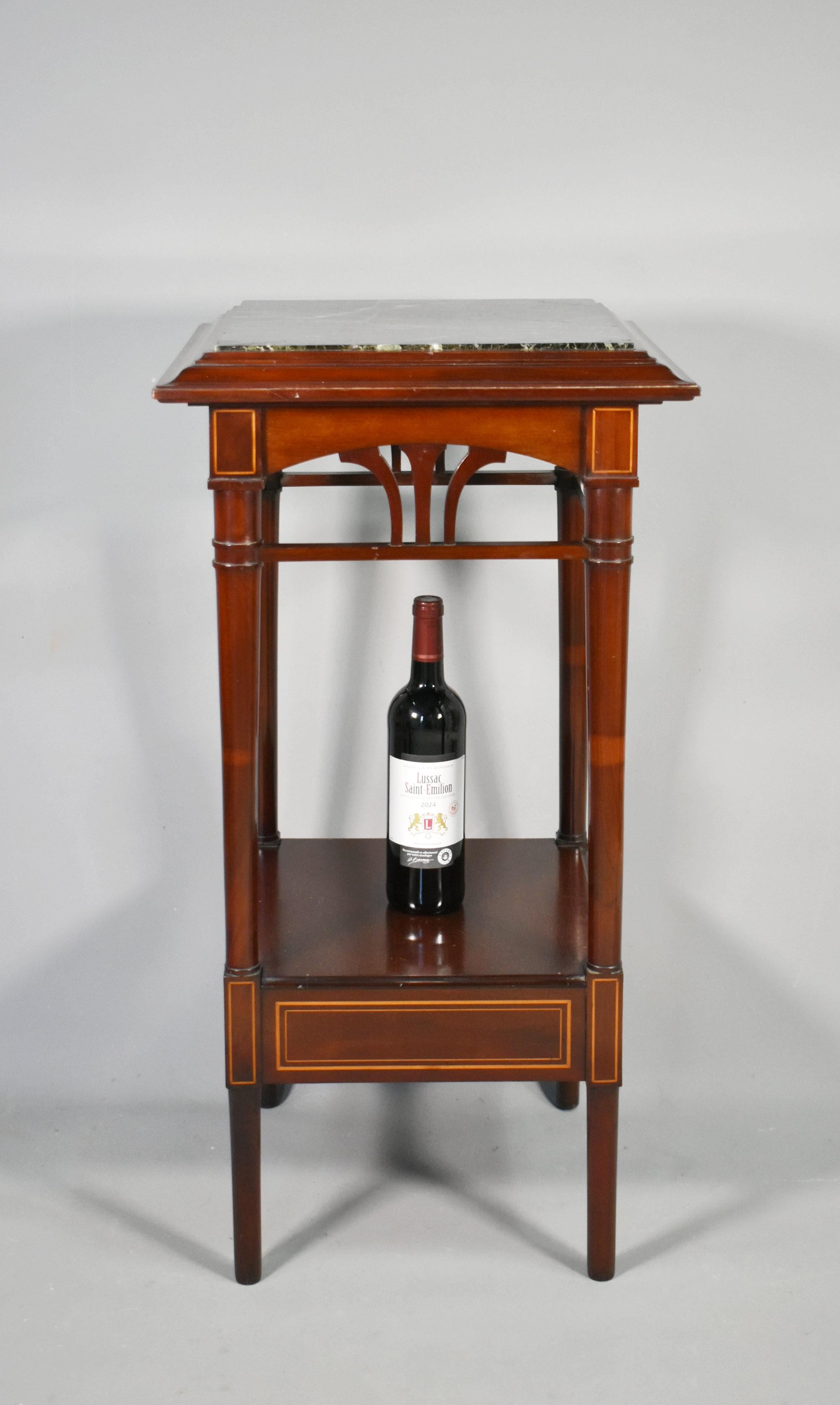 Antique Paire de guéridons Sellettes French en acajou en vente 6