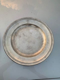 Antique Pair of French Sterling Silver Christofle Presentation Serving Plates