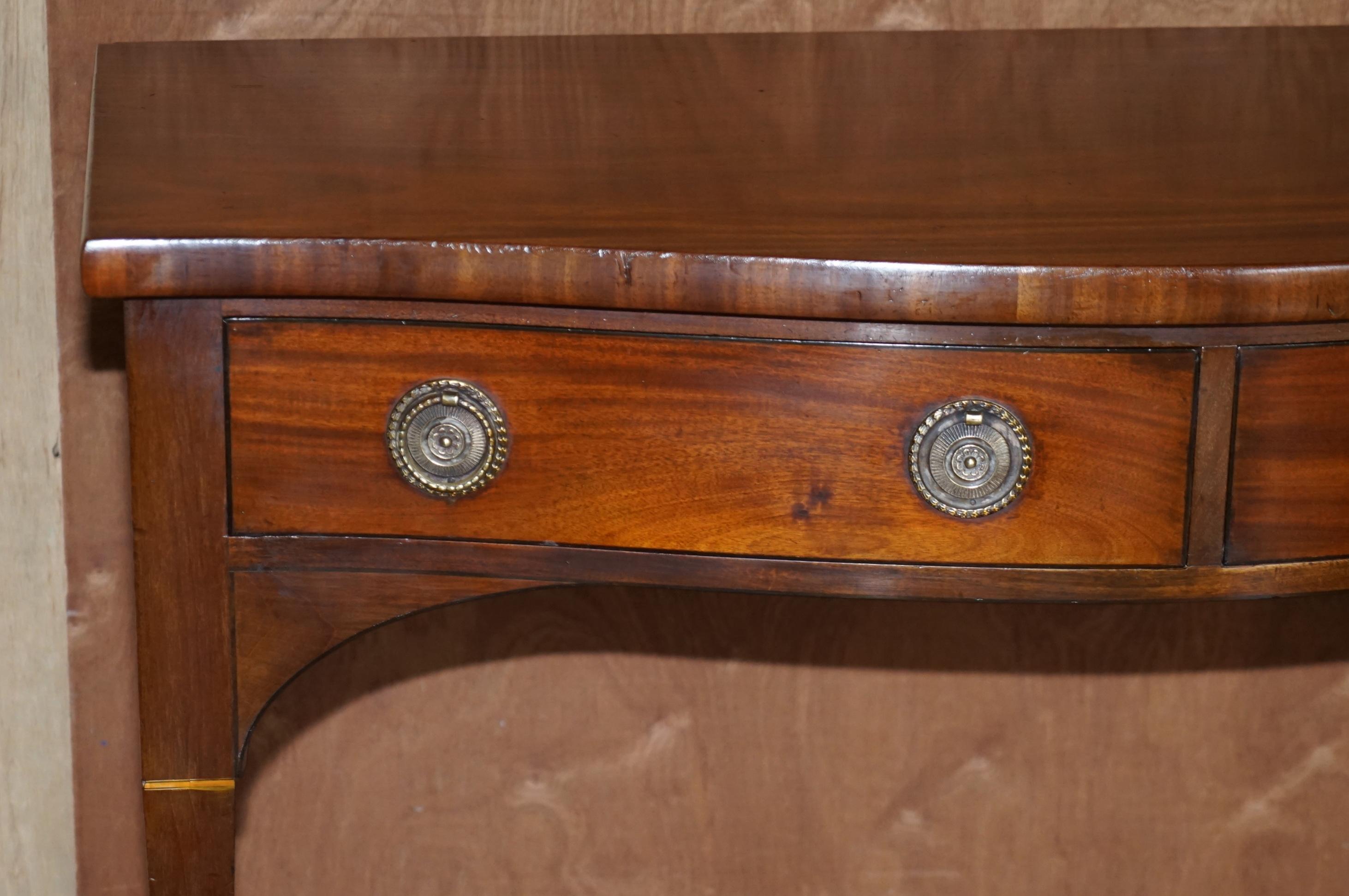 Victorian Antique Pair of Full Restored Howard & Son's Console Table Sideboards Stamped For Sale