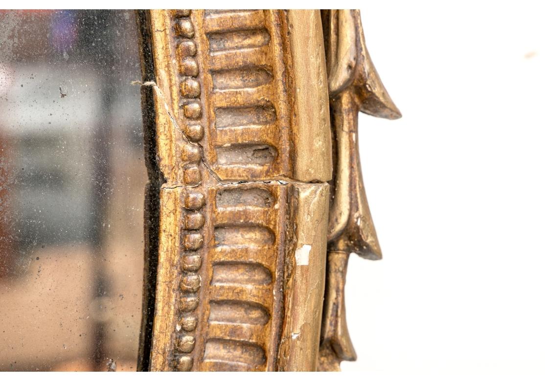 Par De Espejos Antiguos De Madera Dorada Jorge III - Proyecto De Restauración en venta 6