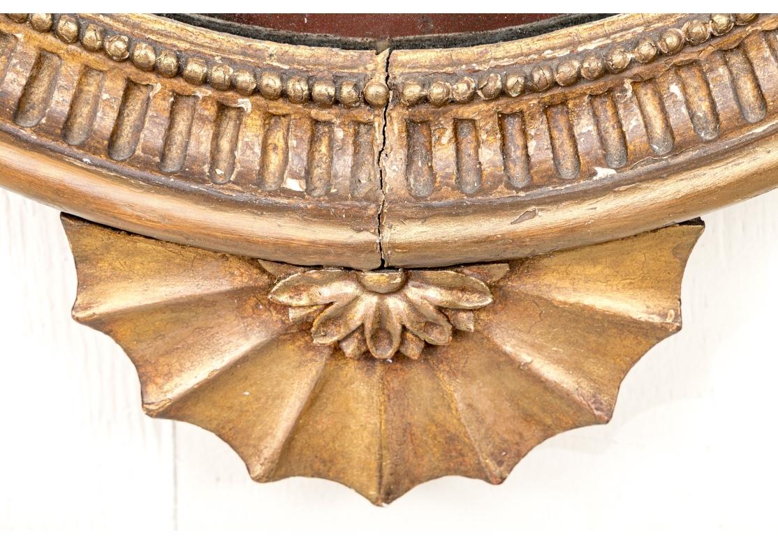 Par De Espejos Antiguos De Madera Dorada Jorge III - Proyecto De Restauración en venta 9