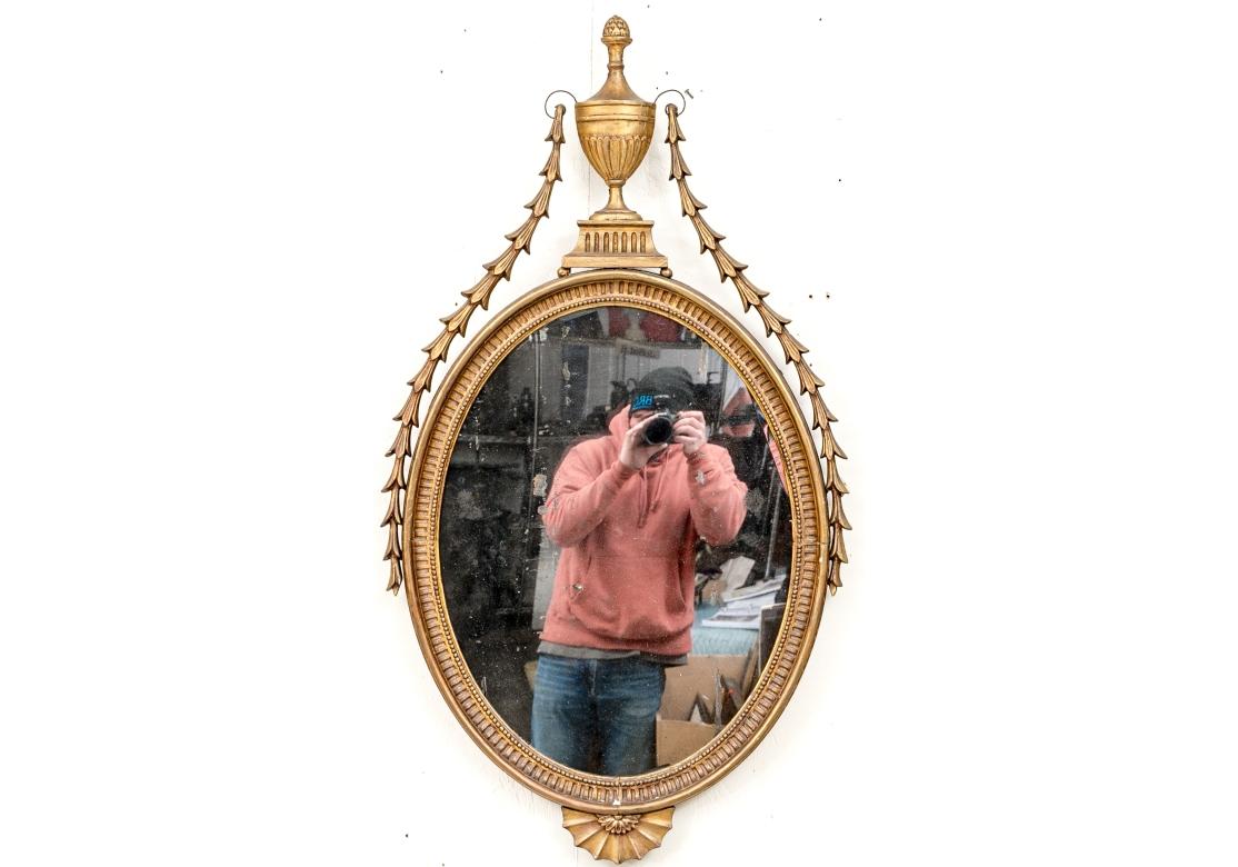 Par De Espejos Antiguos De Madera Dorada Jorge III - Proyecto De Restauración en venta 2