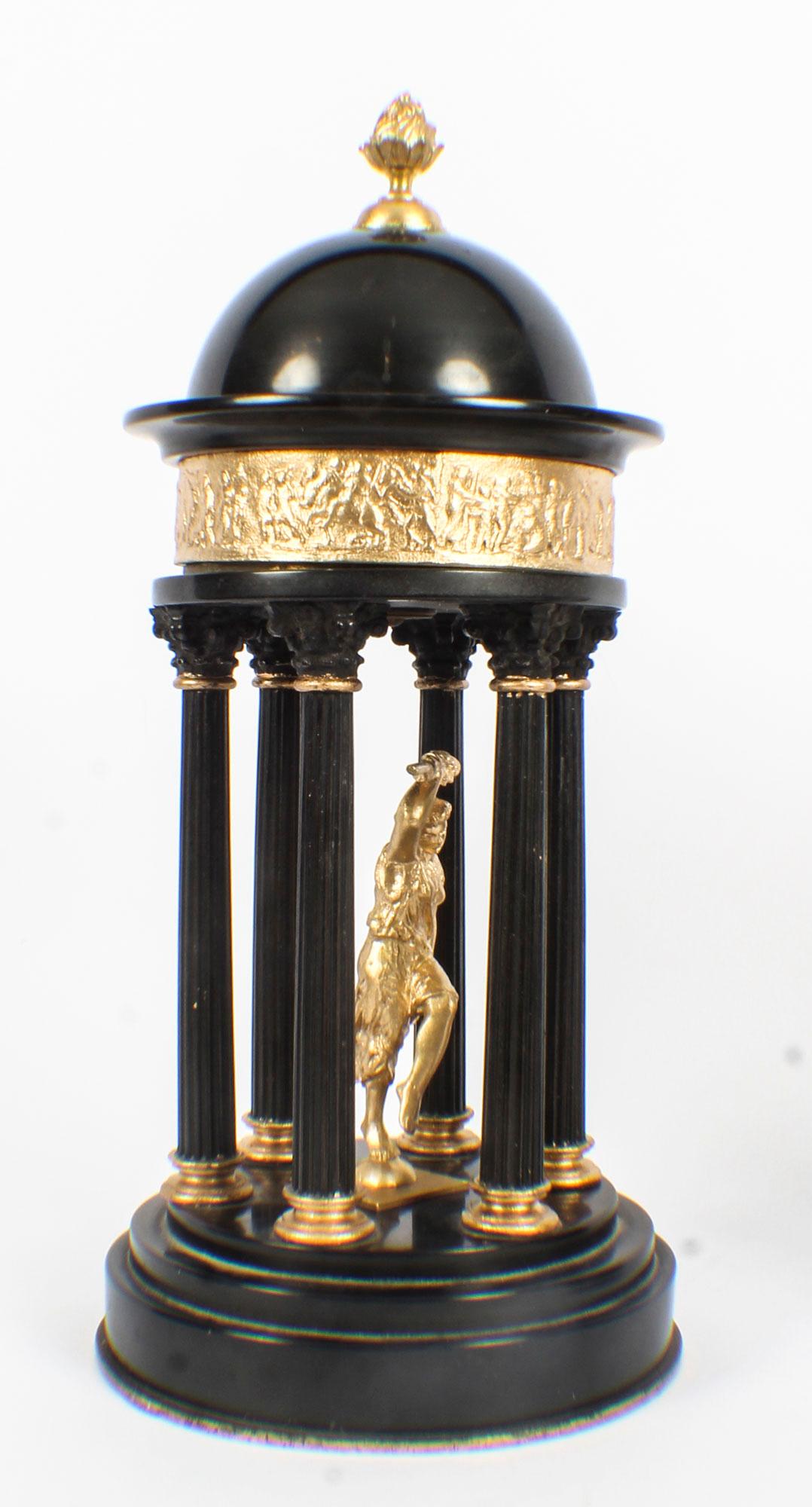 Antique Pair of Grand Tour Marble & Ormolu Colonnade Temple Models, 19th Century 5