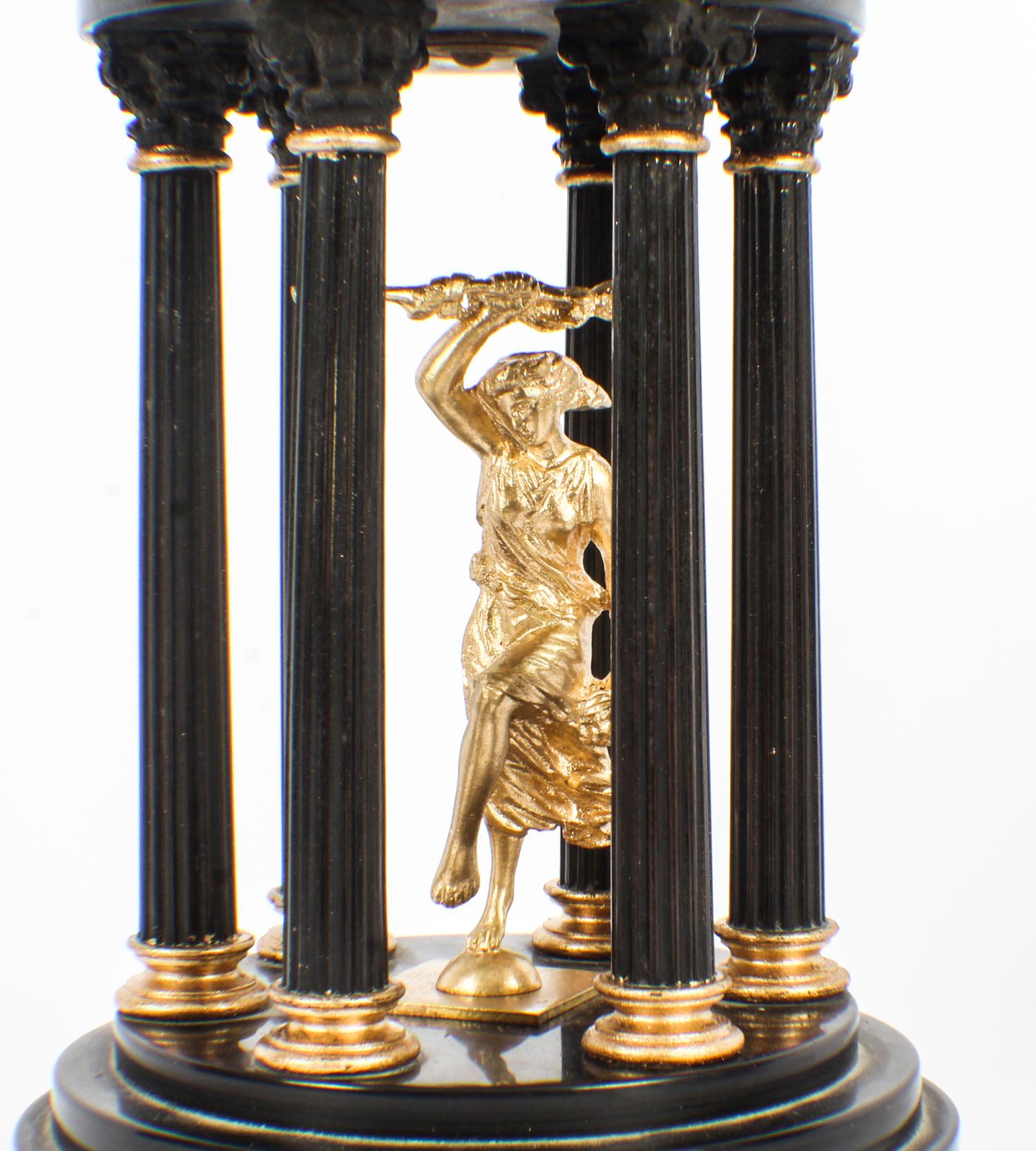 Antique Pair of Grand Tour Marble & Ormolu Colonnade Temple Models, 19th Century 7