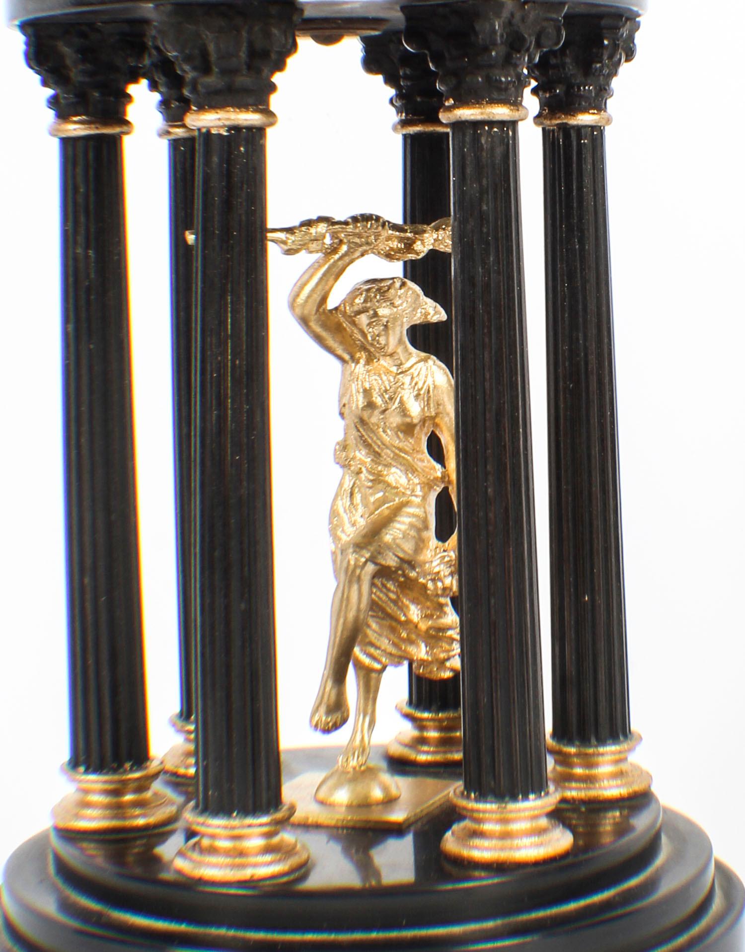 Antique Pair of Grand Tour Marble & Ormolu Colonnade Temple Models, 19th Century 9