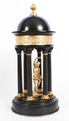 Antique Pair of Grand Tour Marble & Ormolu Colonnade Temple Models, 19th Century