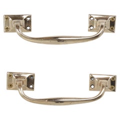 Antique Pair of Irish Drawer Handles Made in Solid Bronze from late 1800's.