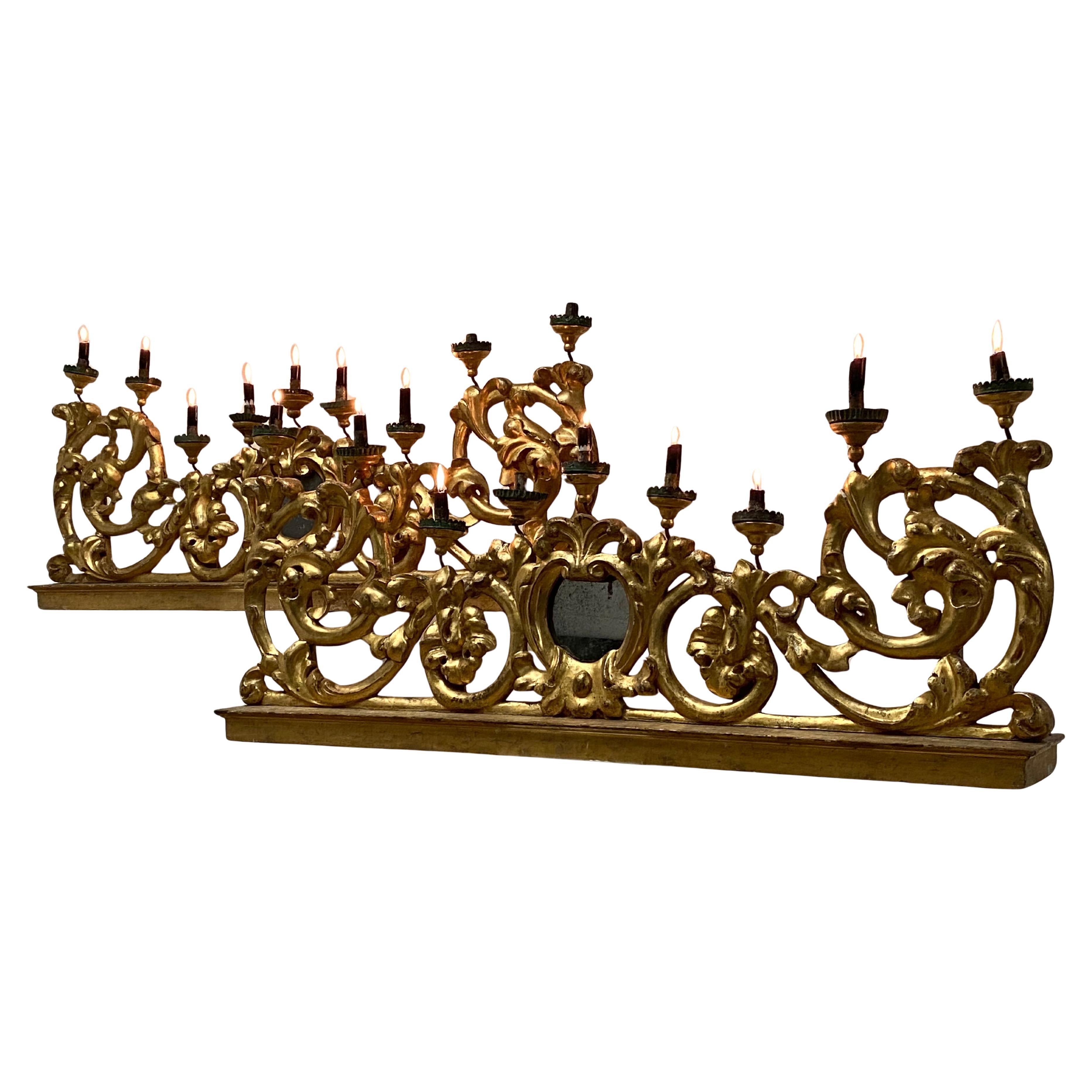 Antique Pair of Italian Chandeliers