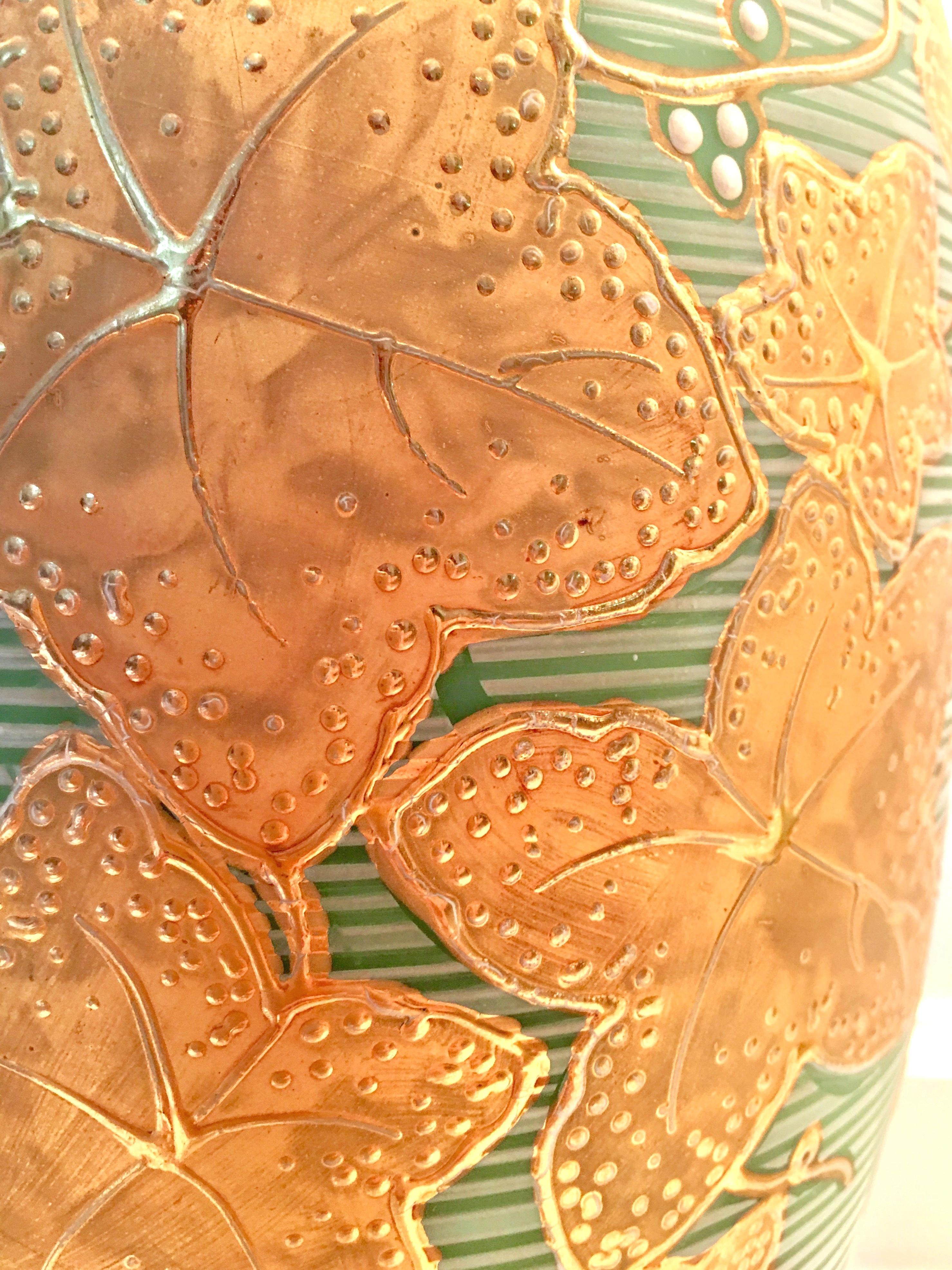 Pair of Italian Venetian Art Glass 22-Karat Gold and Brass Gold Table Lamps 4
