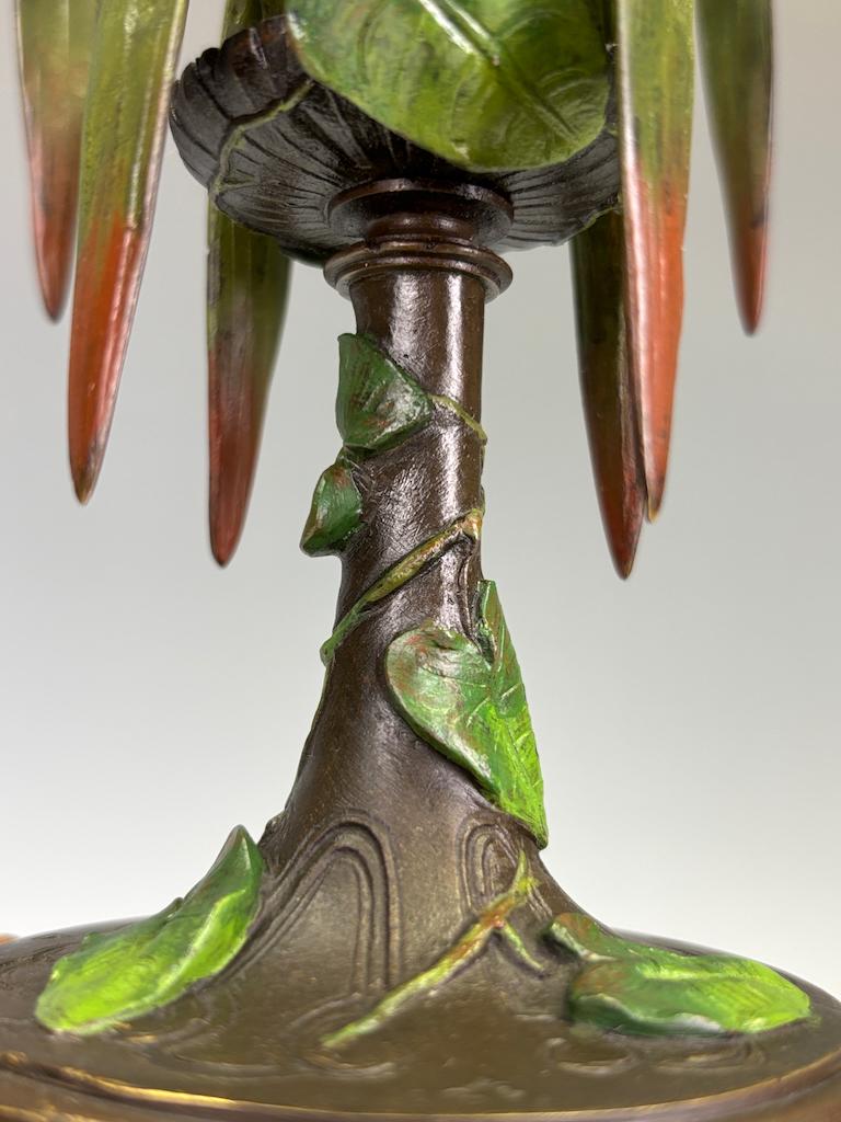 Antica coppia di candelabri in bronzo dipinto a freddo di James Pradier - XIX secolo Fre in vendita 5