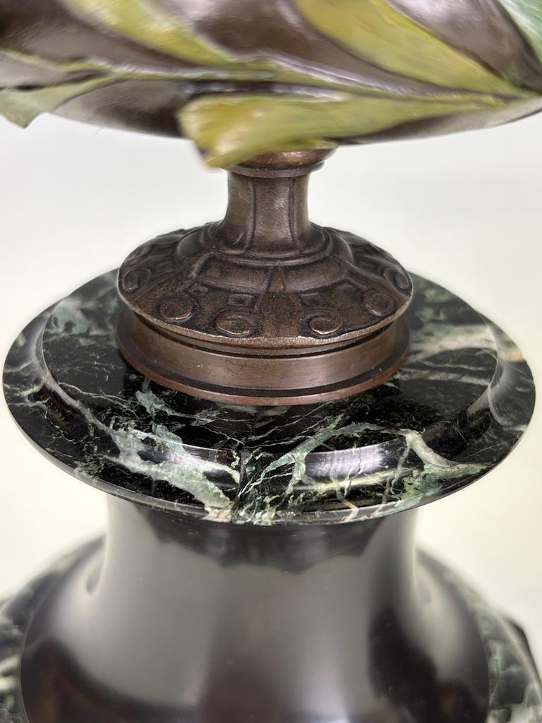 Antica coppia di candelabri in bronzo dipinto a freddo di James Pradier - XIX secolo Fre in vendita 8