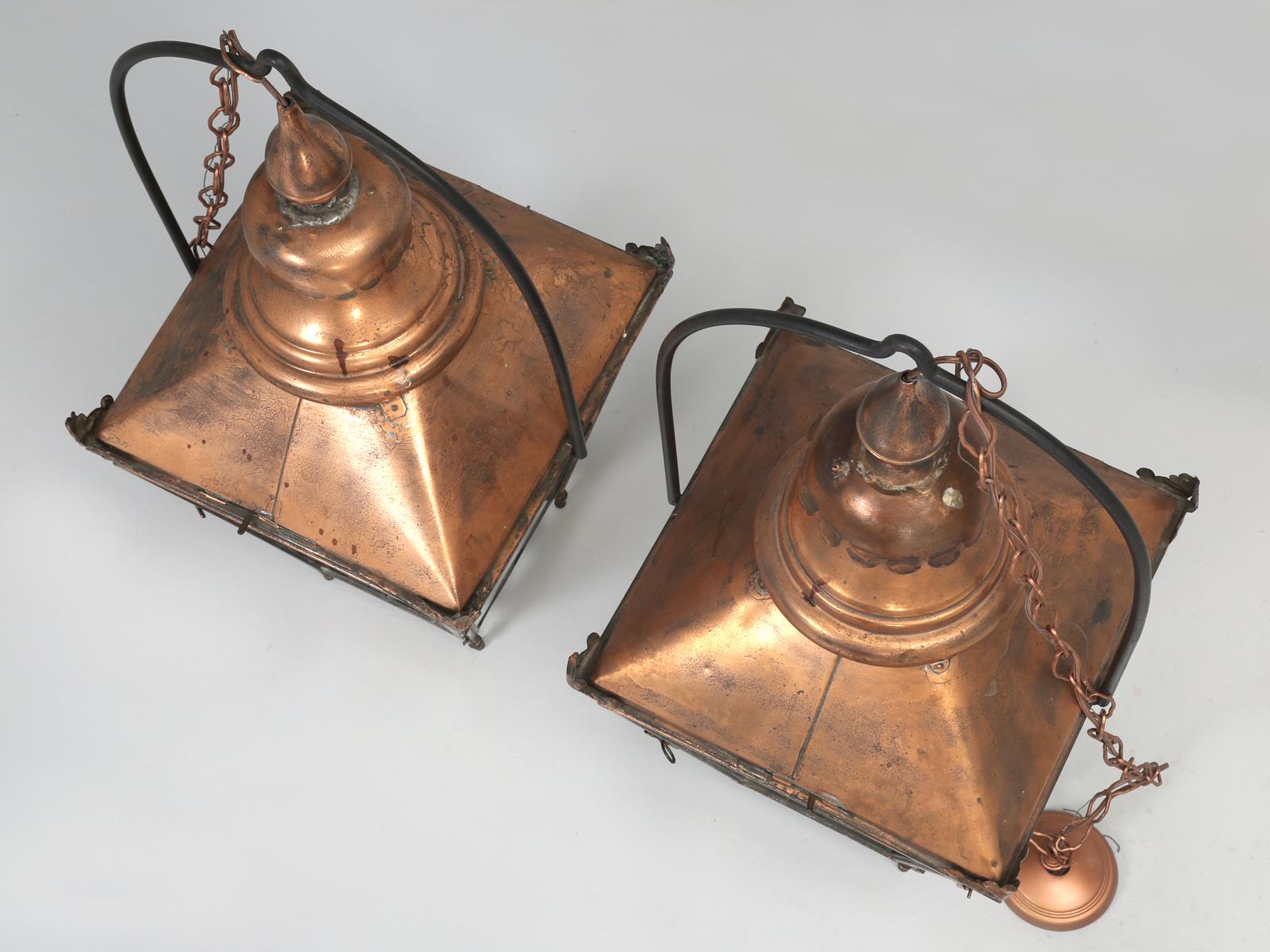 handmade copper lanterns