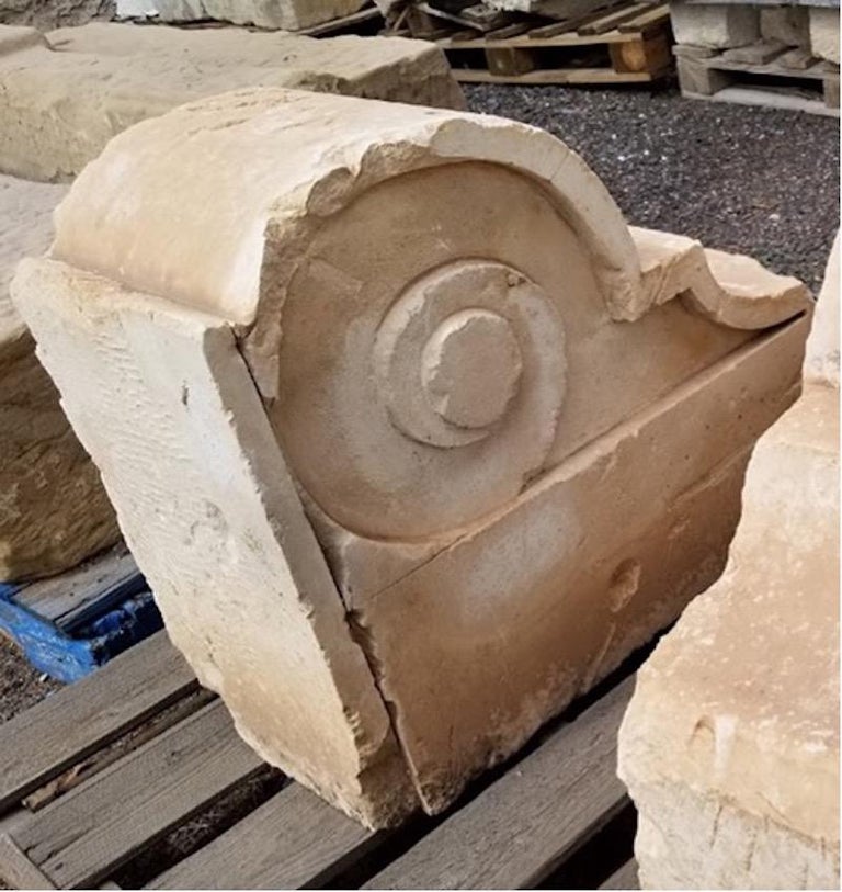 Antique Pair of Large Limestone Corbels, GE0102 For Sale at 1stDibs