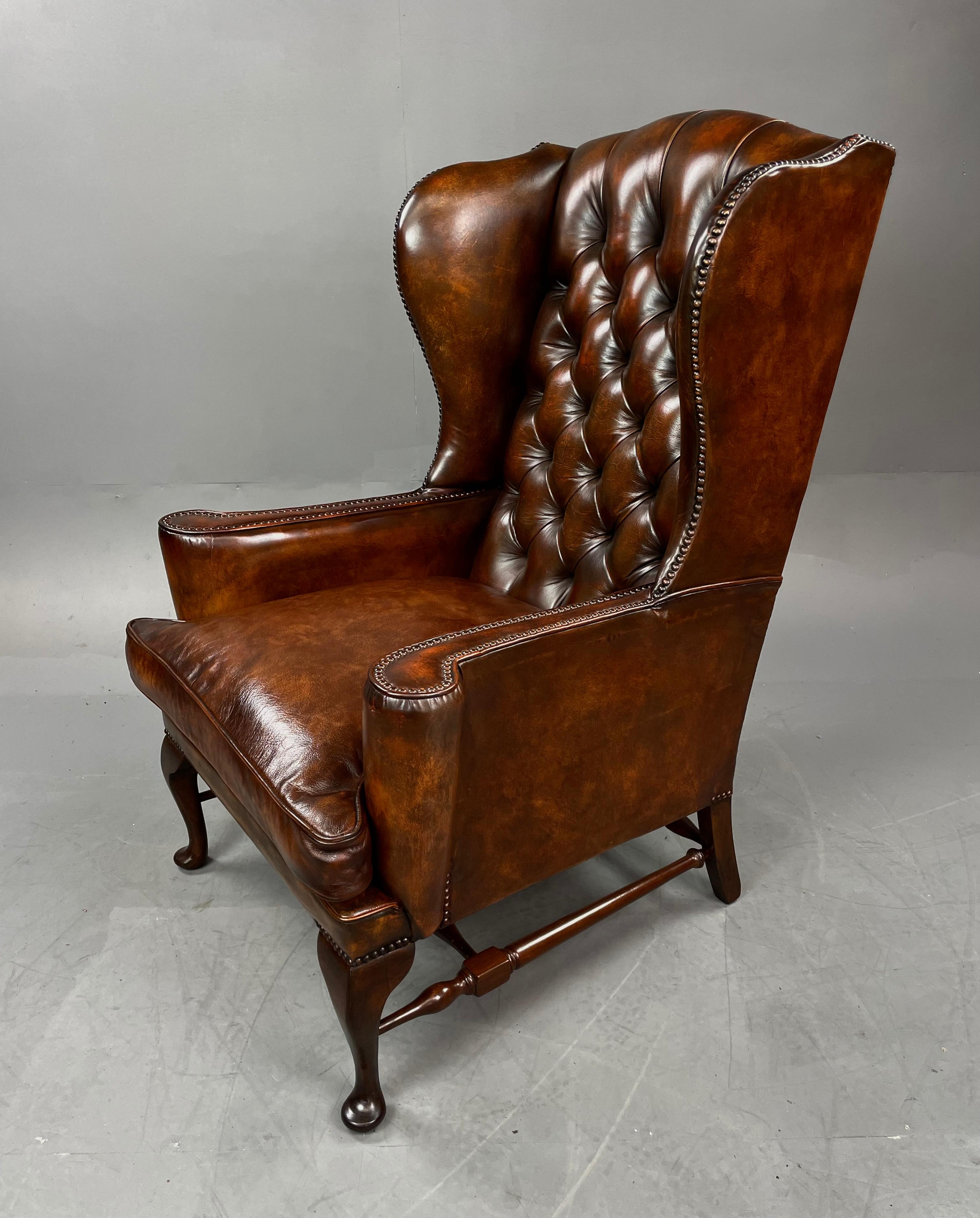 leather antique chairs