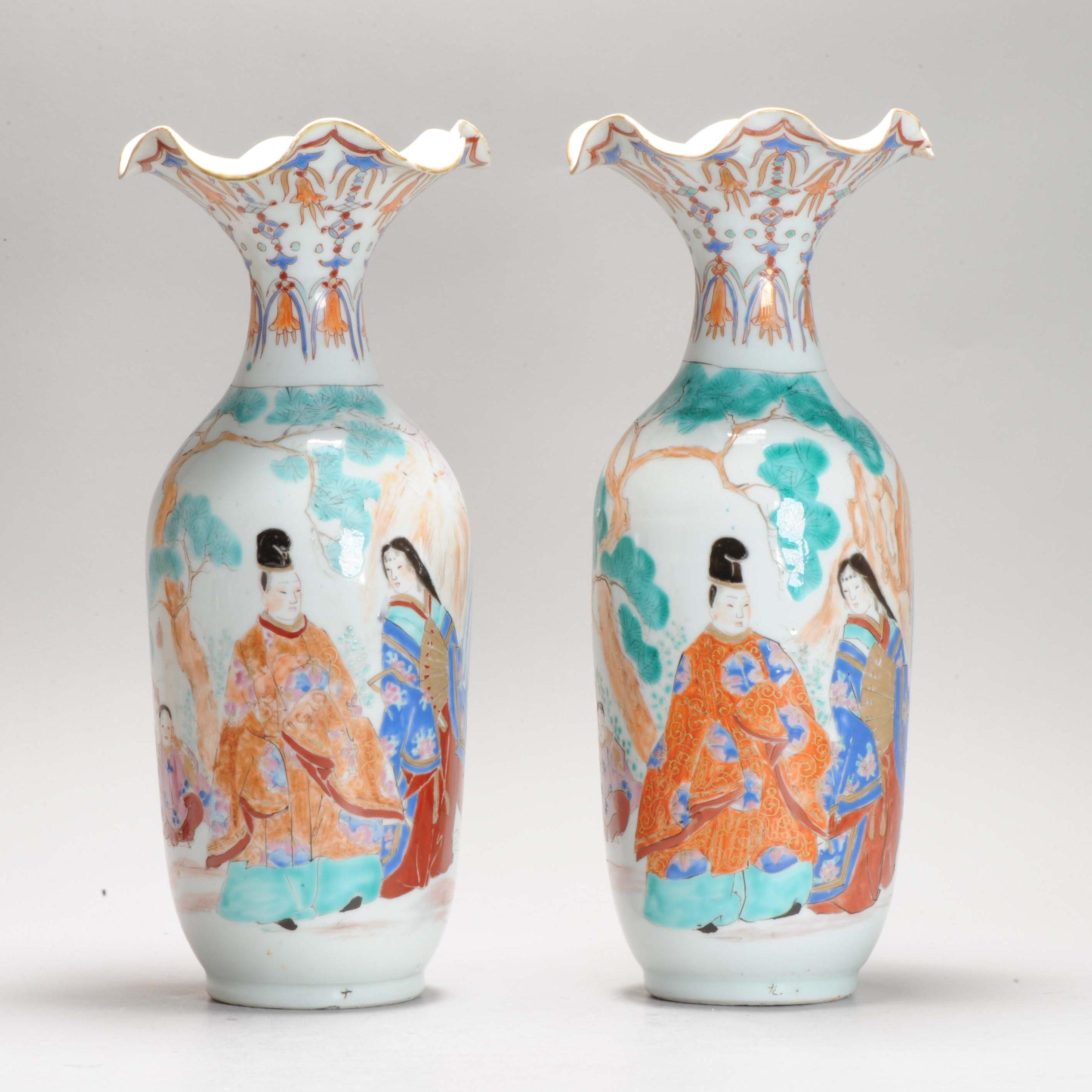 Paire de vases Hichozan japonais de la période Meiji du 19ème siècle Turqoise en vente 4