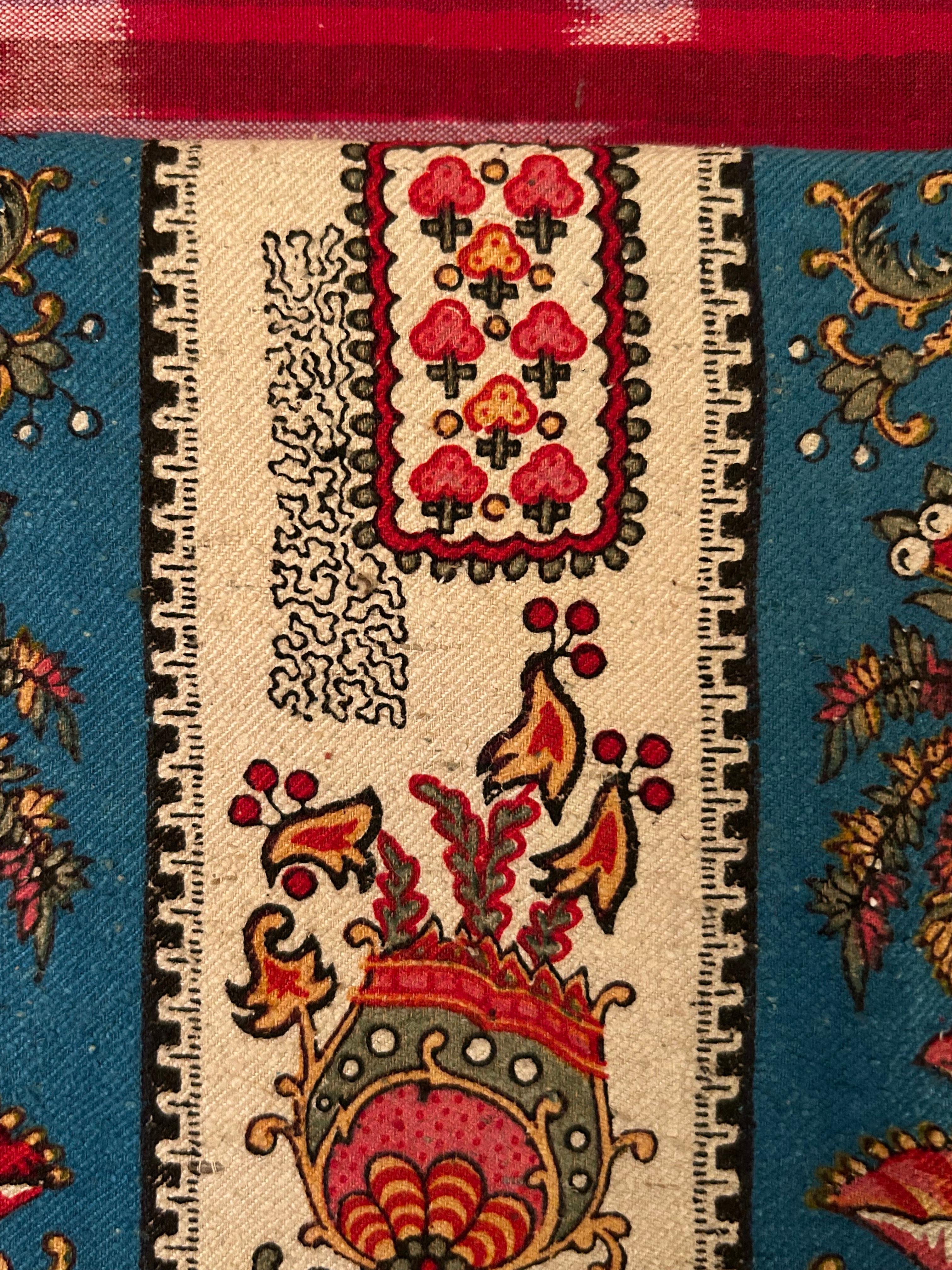 Antikes Paar Textilien von Napoleon III. Bourette de Soie, Frankreich, 19. Jahrhundert im Zustand „Gut“ im Angebot in Copenhagen K, DK