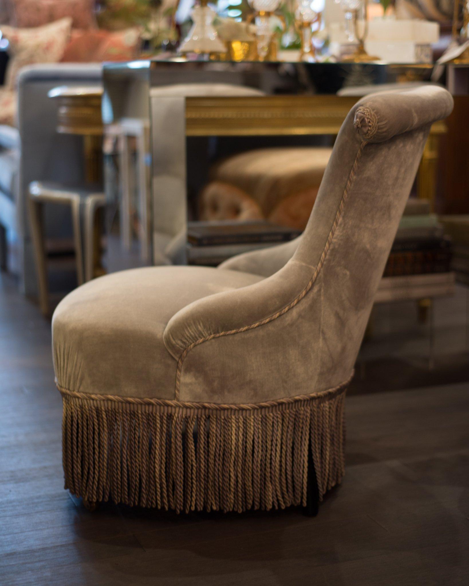 slipper chair antique