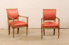 Antique Pair of Neoclassic Style Armchairs, Italy