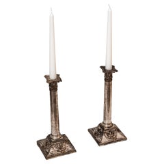 Vintage pair of neoclassical candlesticks