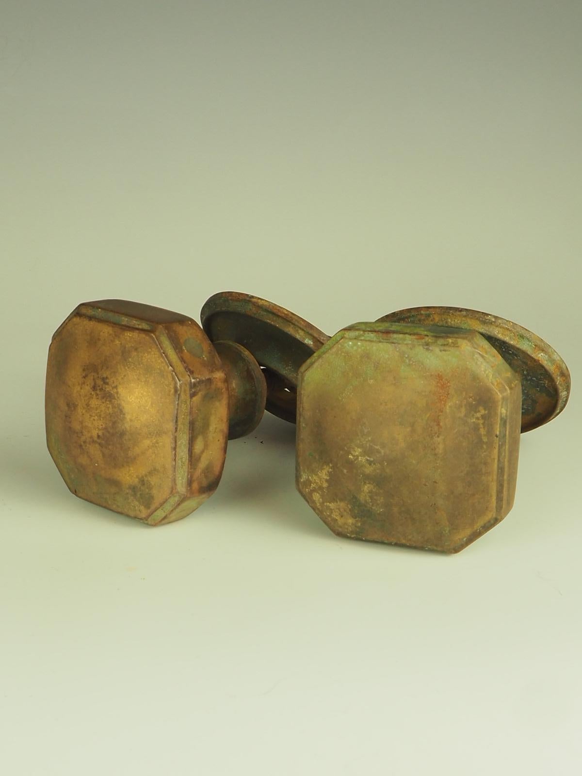 Antique Pair of Oversized Solid Brass Door Pulls, meticulously handcrafted from solid brass, these door pulls are sure to make a lasting impression. Whether you desire a touch of authenticity for your heritage home or want to infuse a touch of