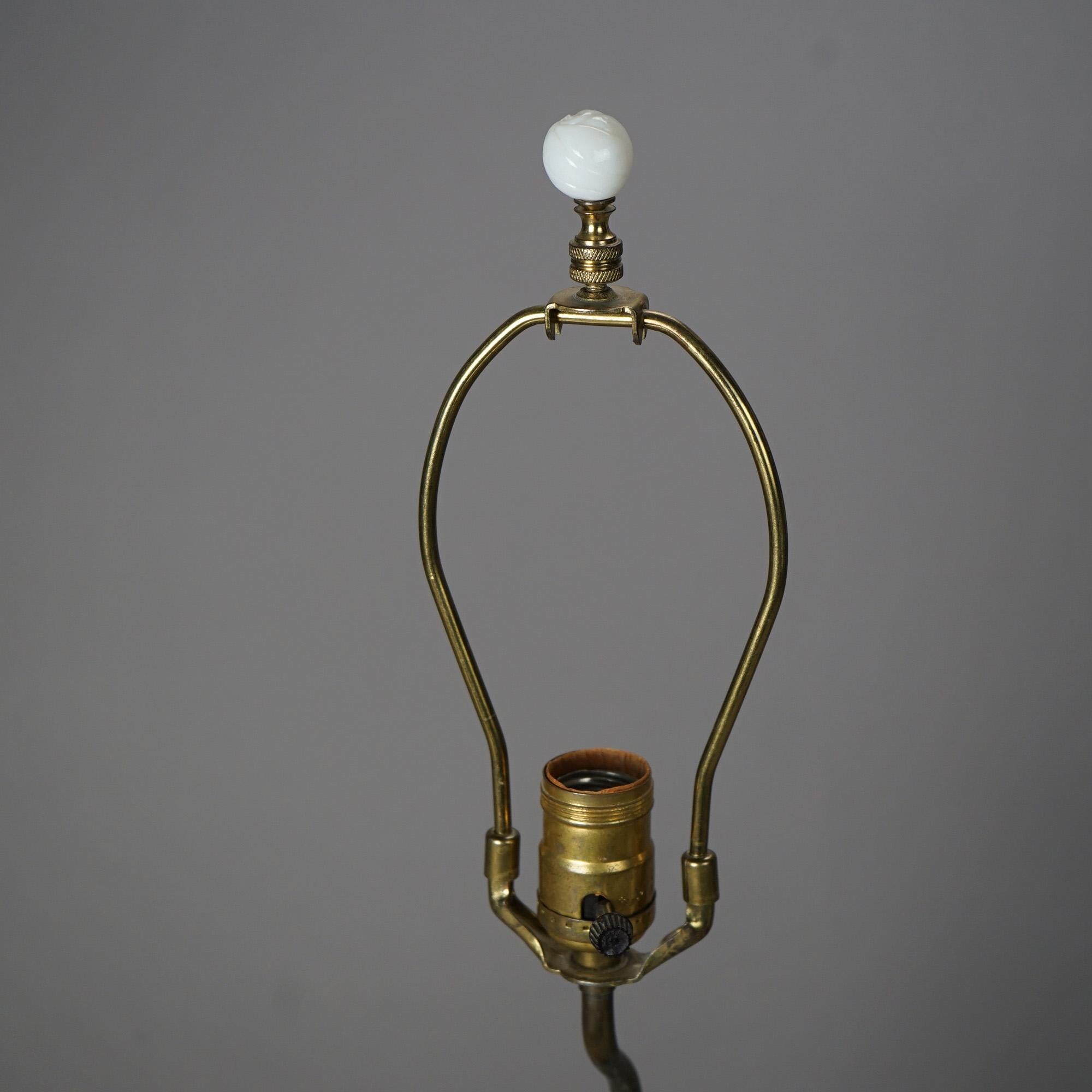 Antique Pair of Porcelain Bisque Figural Boudoir Lamps circa 1900 For Sale at 1stDibs