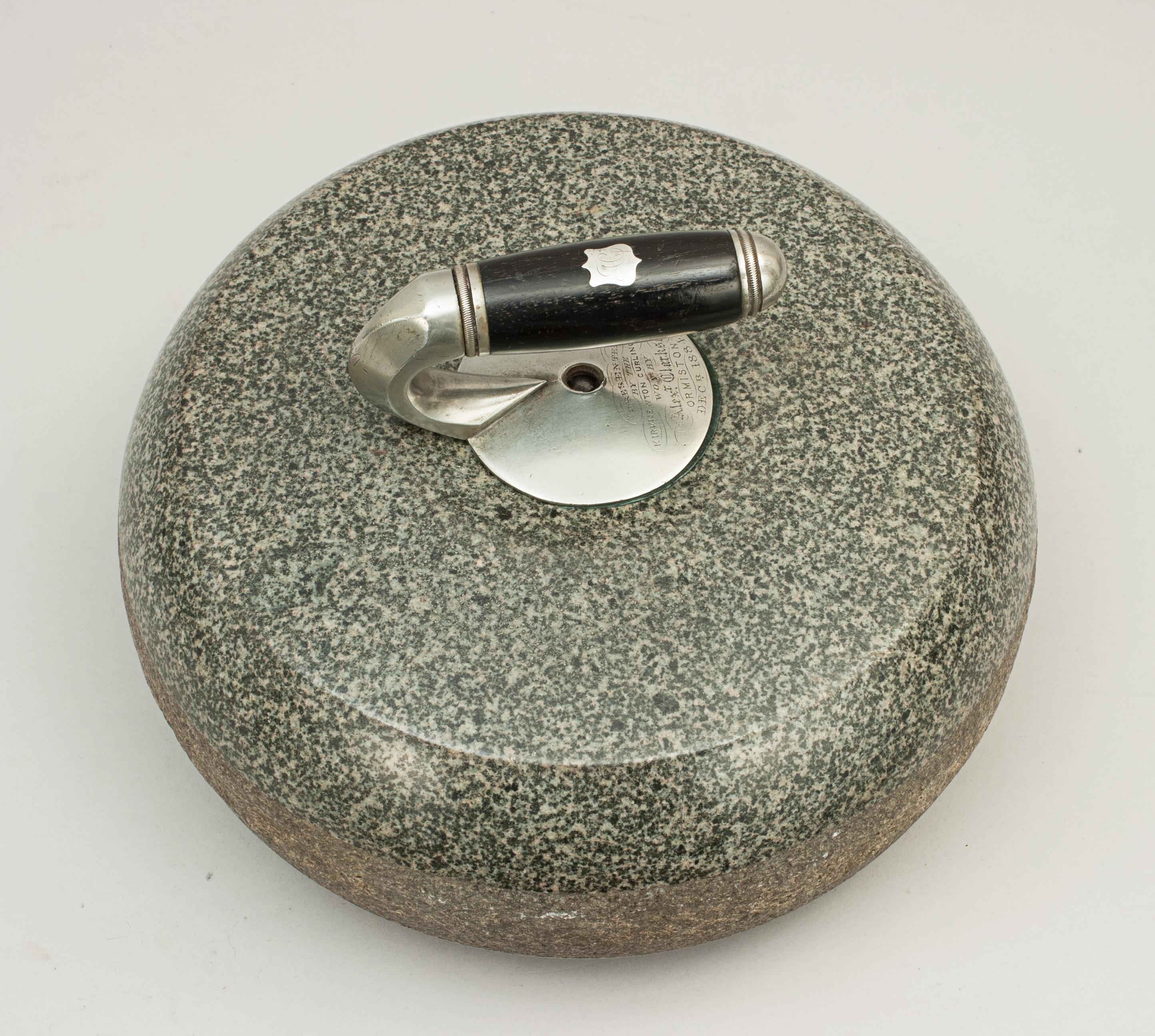 antique curling stones