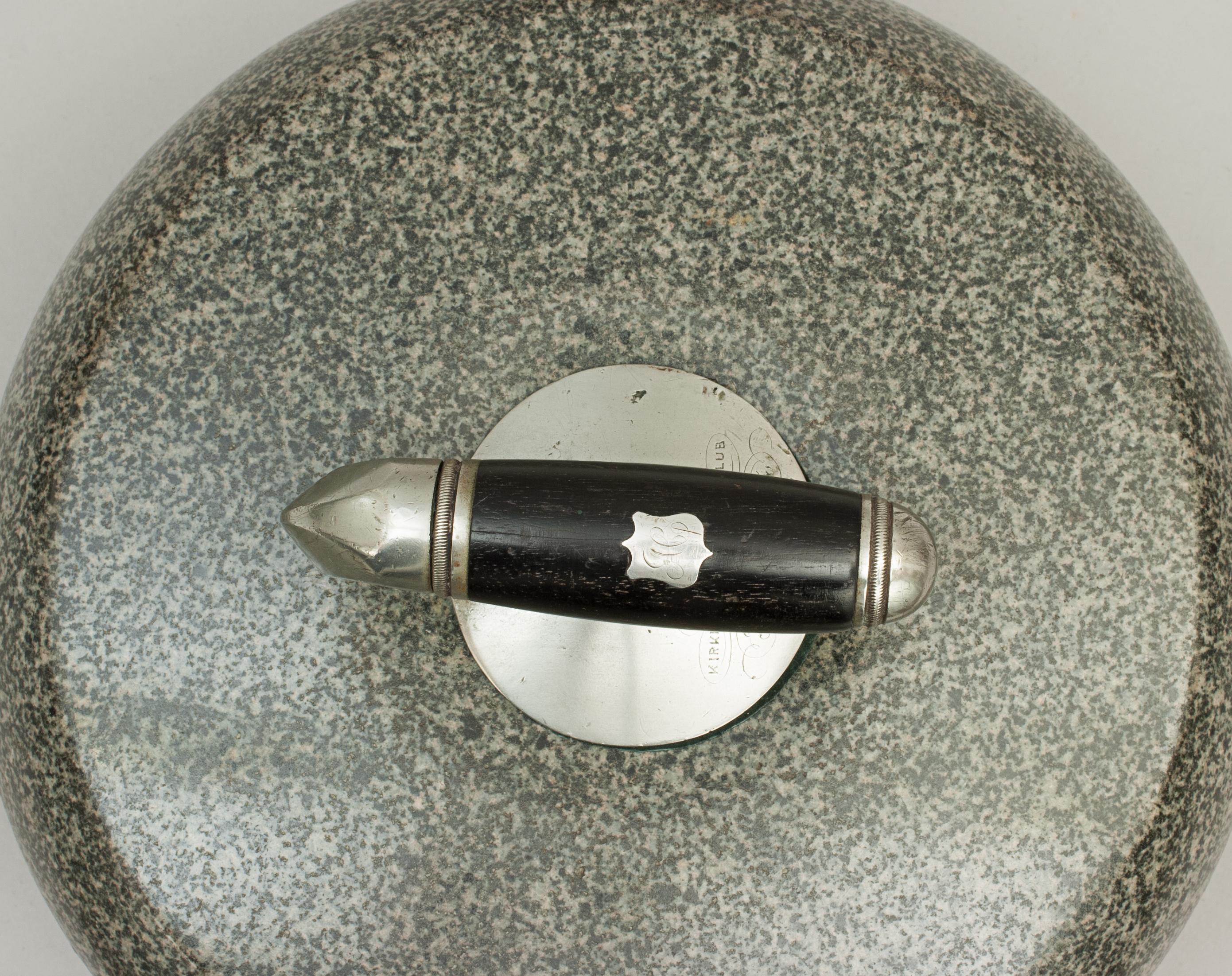 vintage curling stone